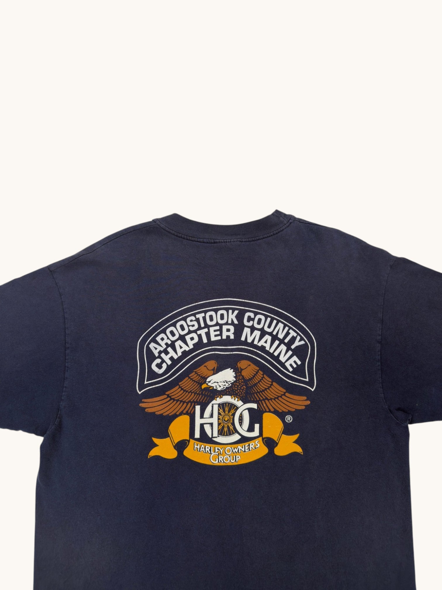 80s Hanes Beefy-T Harley Owners Group Tee - L
