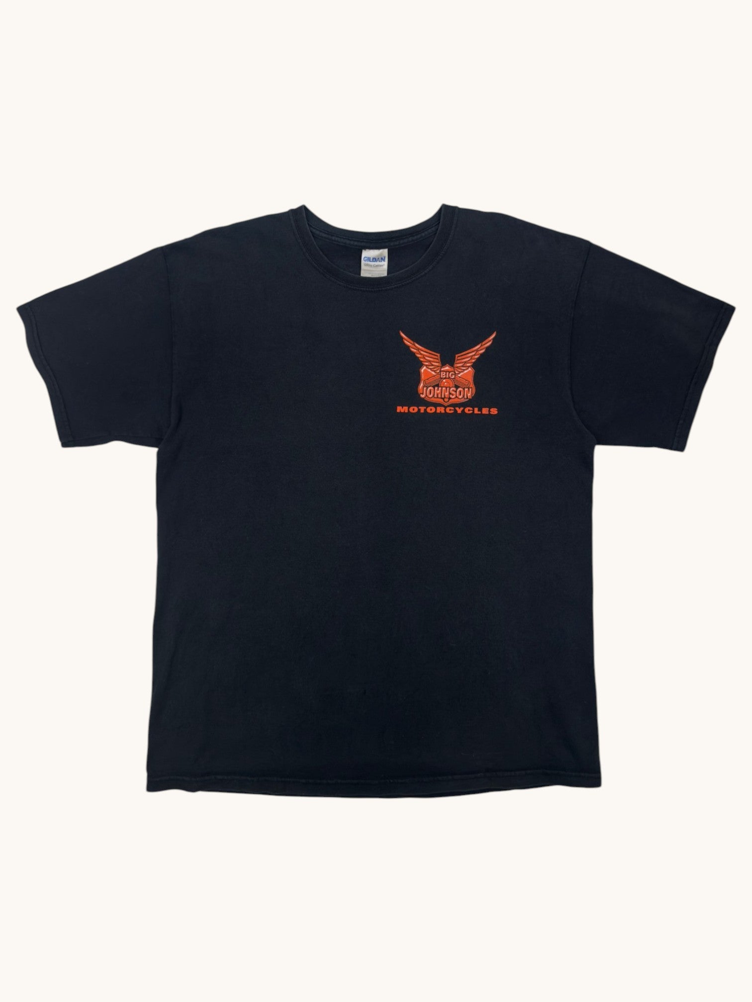 00s Gildan Big Johnson Motorcycles Tee - L
