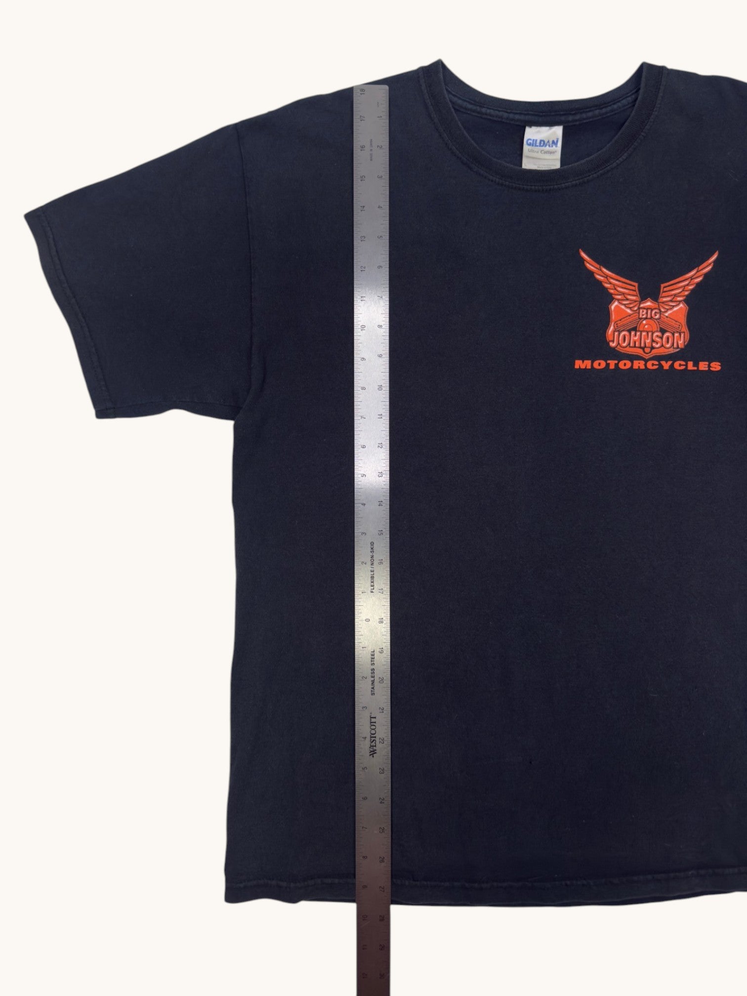 00s Gildan Big Johnson Motorcycles Tee - L