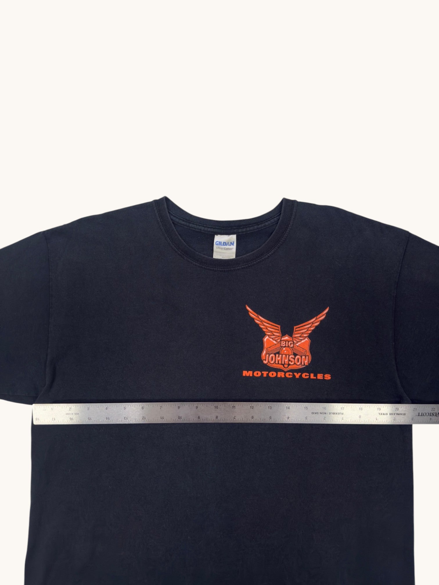 00s Gildan Big Johnson Motorcycles Tee - L