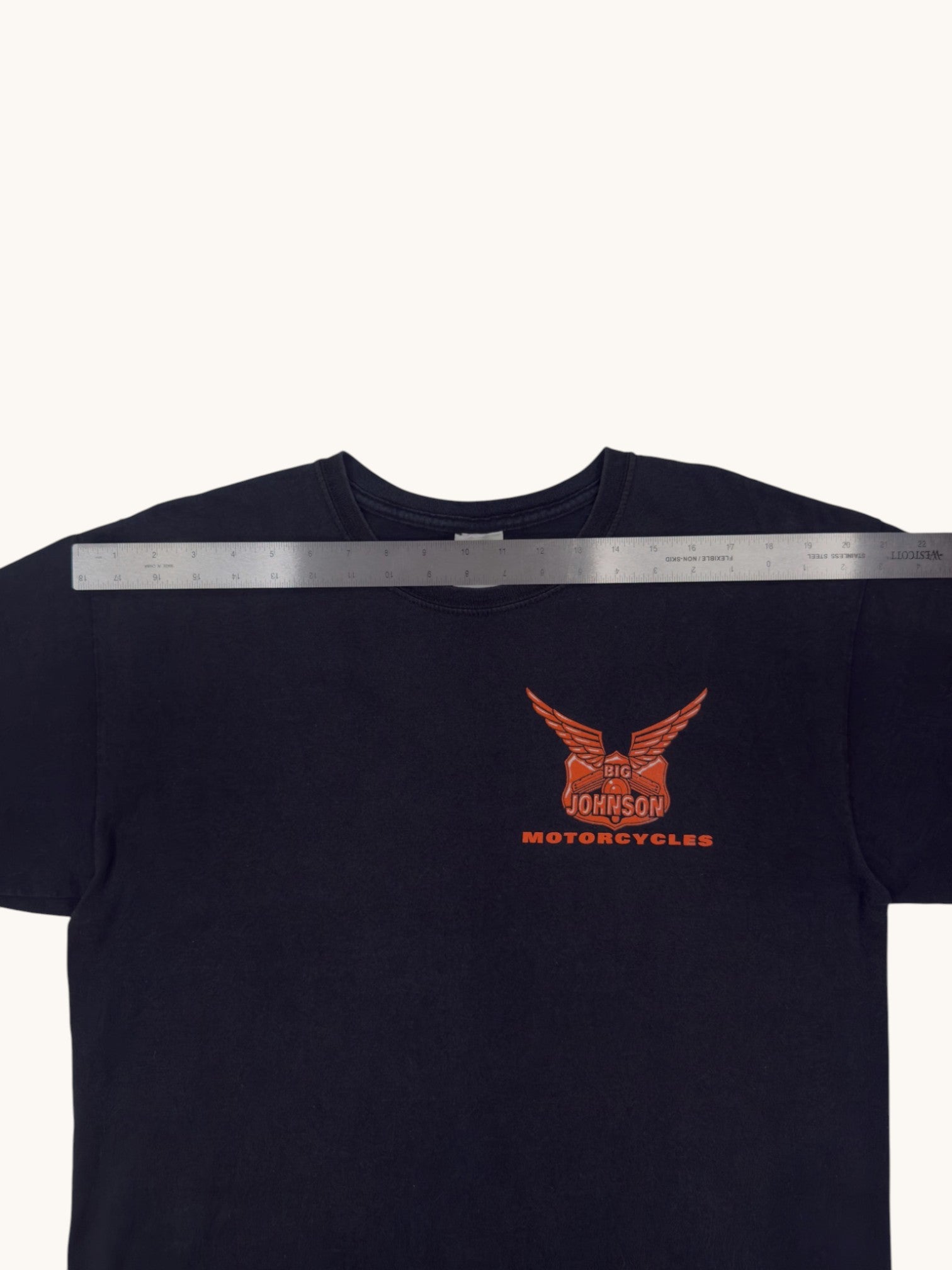 00s Gildan Big Johnson Motorcycles Tee - L