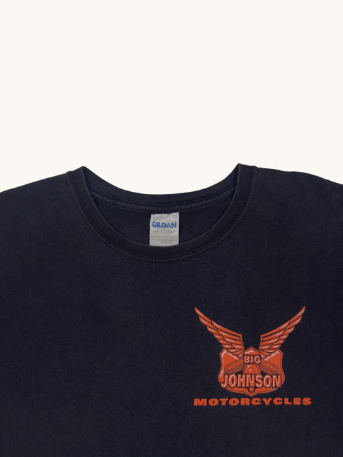 00s Gildan Big Johnson Motorcycles Tee - L