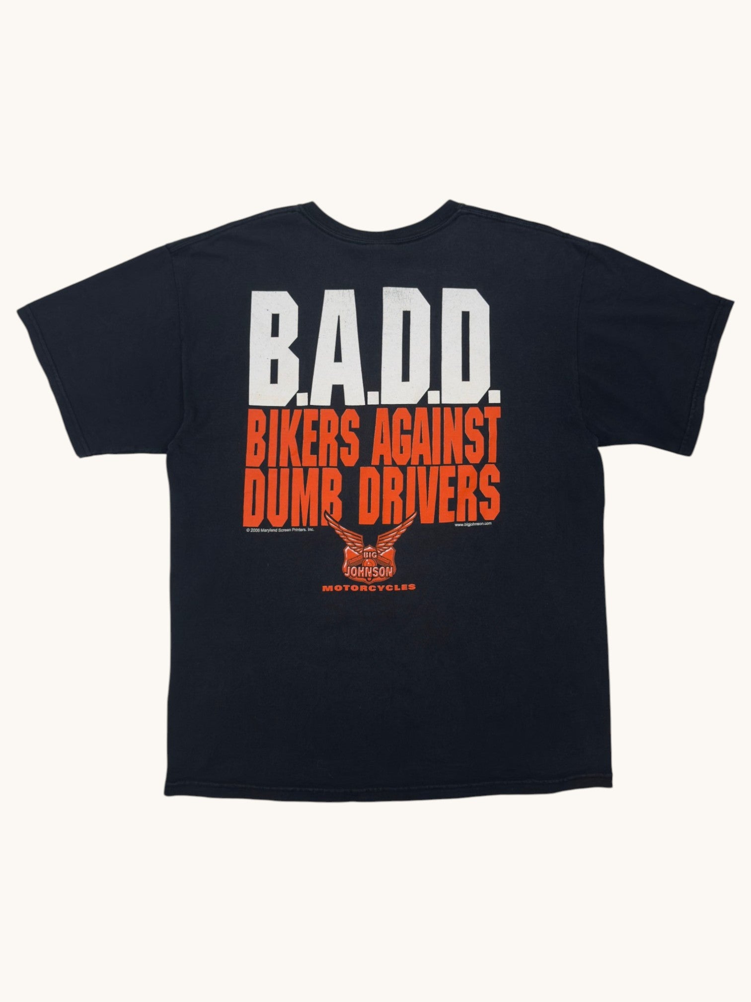 00s Gildan Big Johnson Motorcycles Tee - L