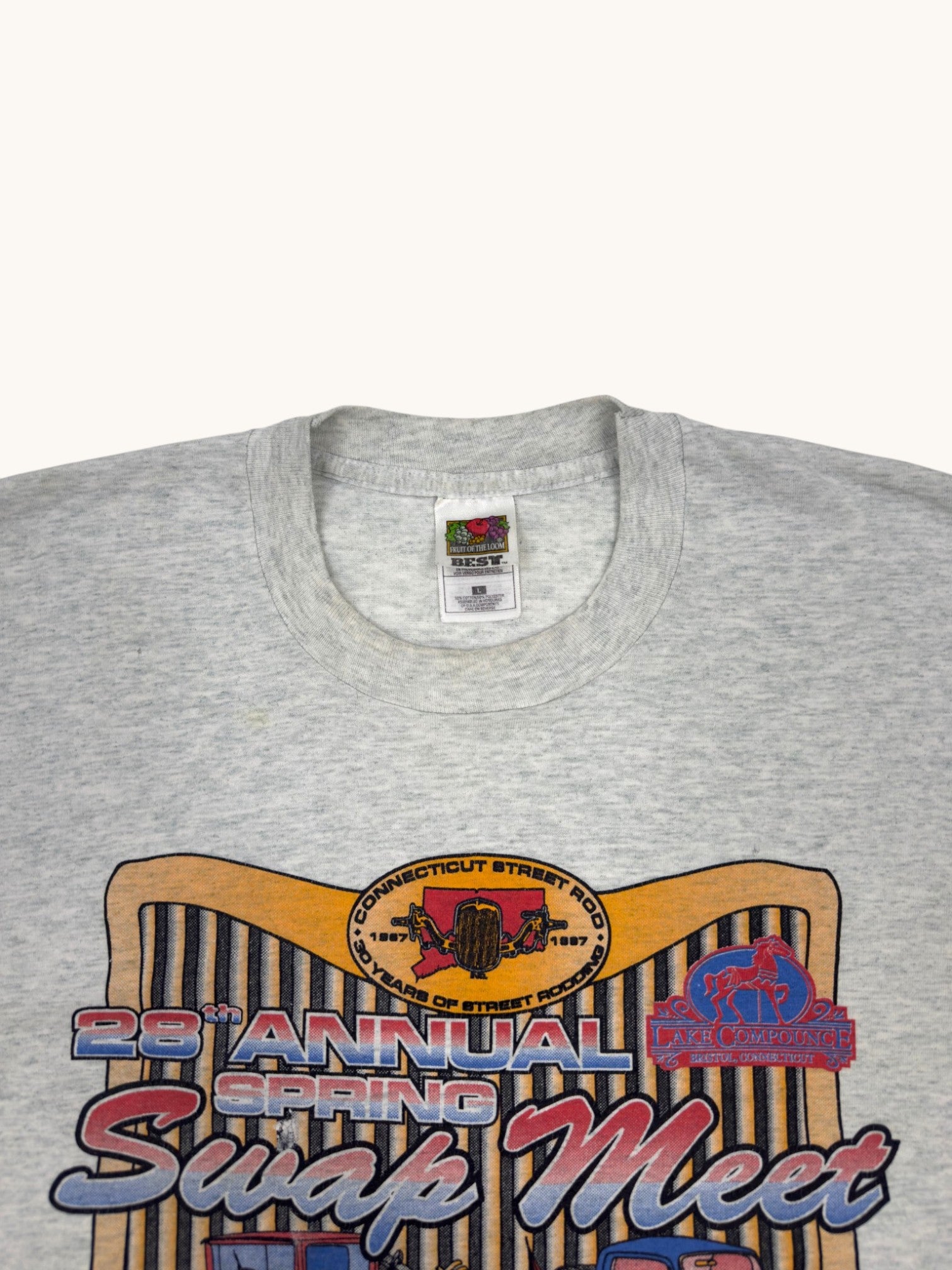 90s Fruit of the Loom Swap Meet Tee - L