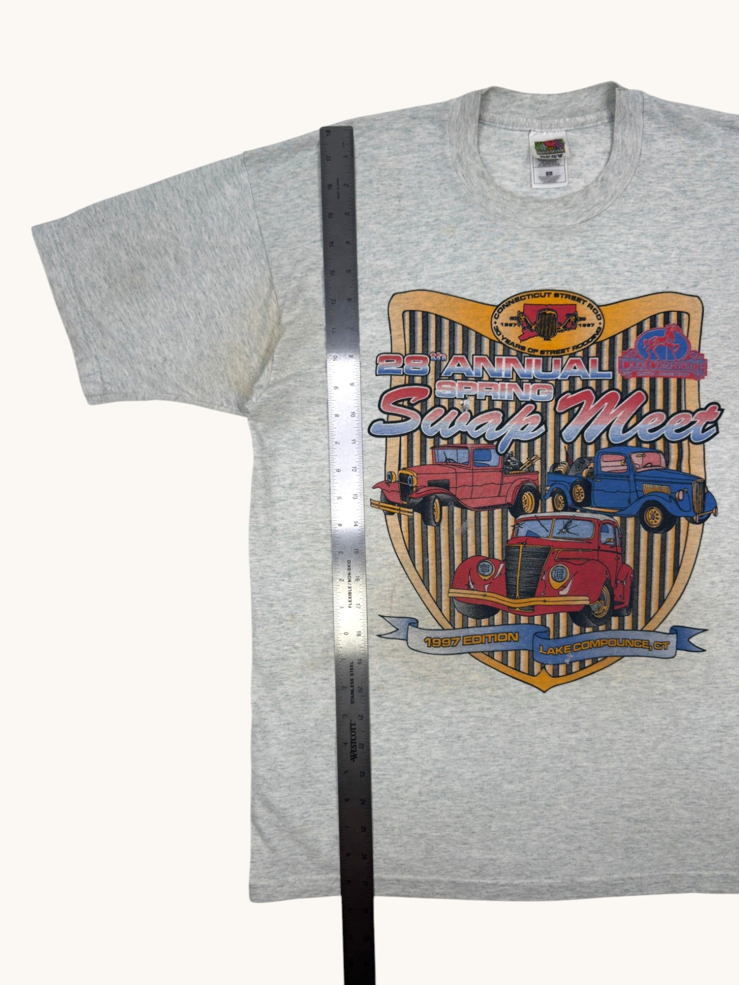 90s Fruit of the Loom Swap Meet Tee - L