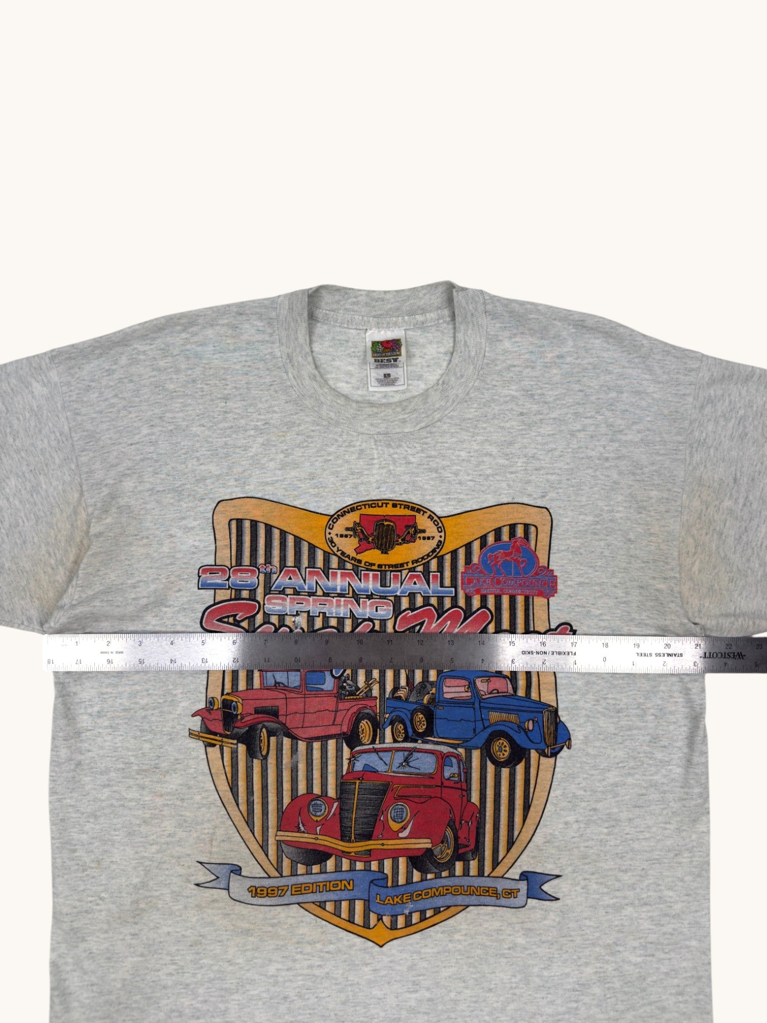 90s Fruit of the Loom Swap Meet Tee - L