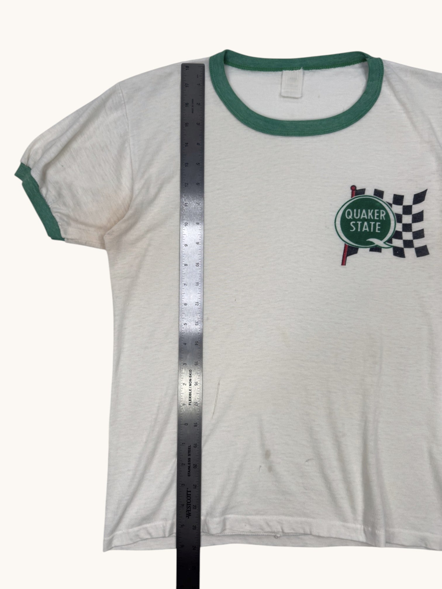 70s Quaker State Graphic Tee - L