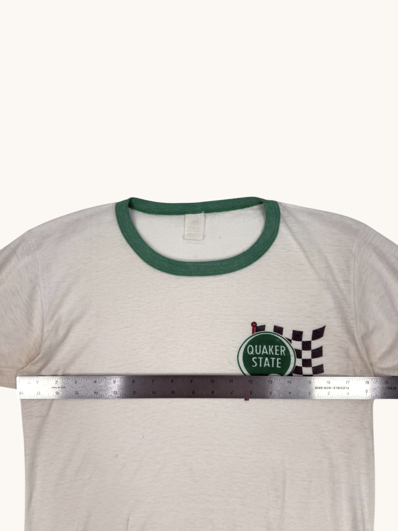 70s Quaker State Graphic Tee - L