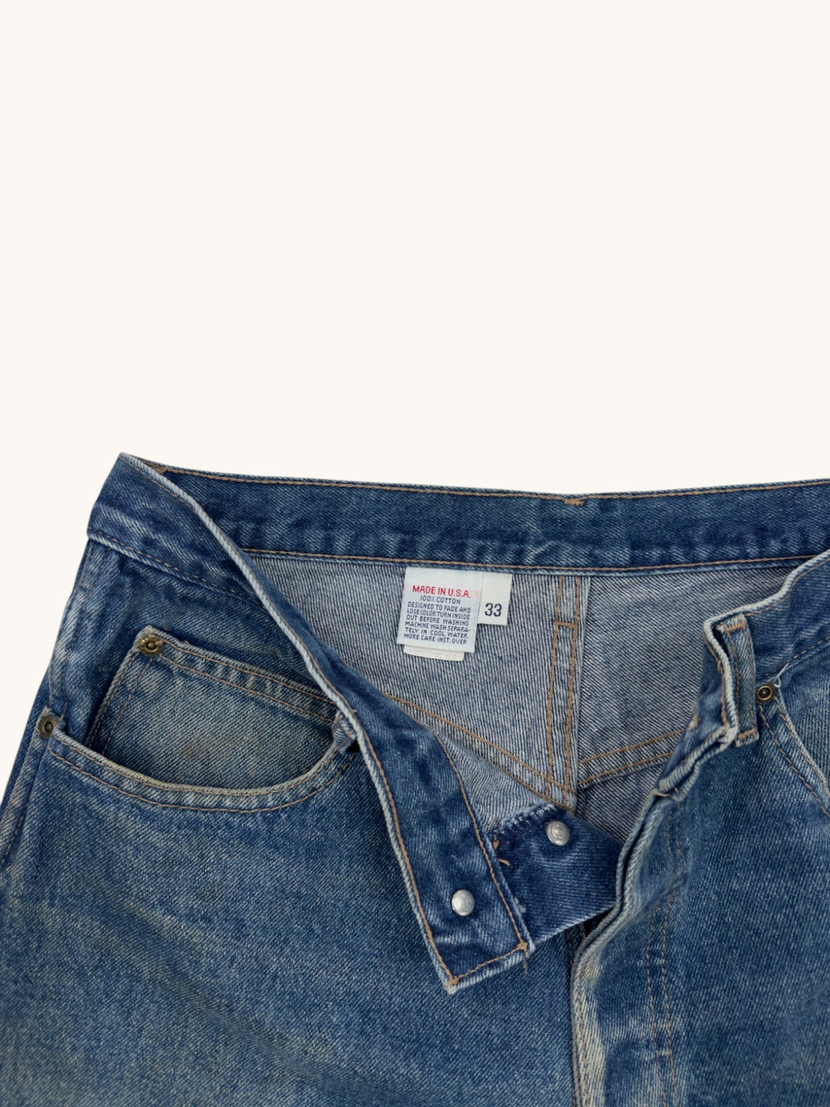80s Calvin Klein Blue Denim - 33