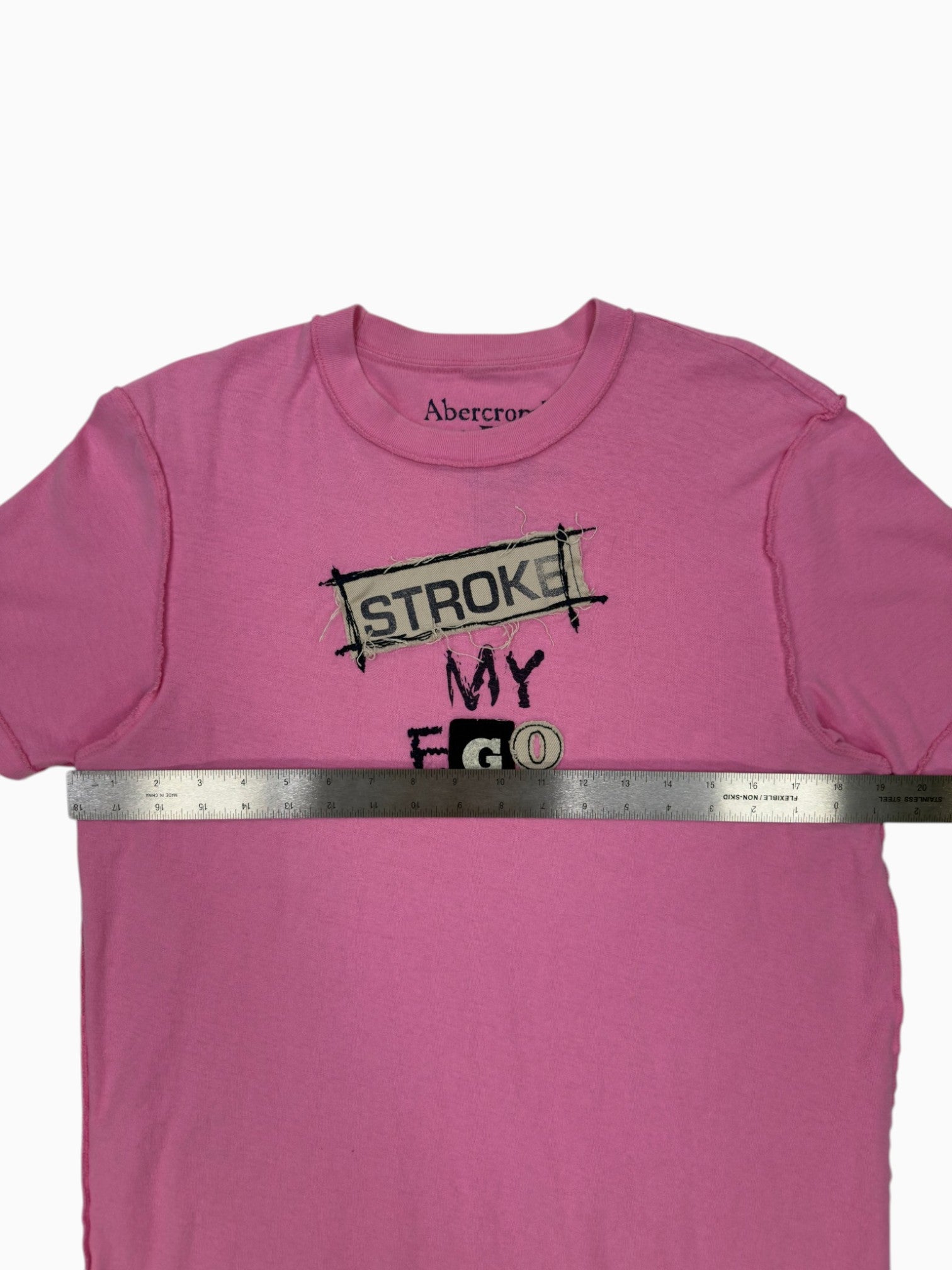 00s Abercrombie & Fitch Stroke My Ego Tee - L