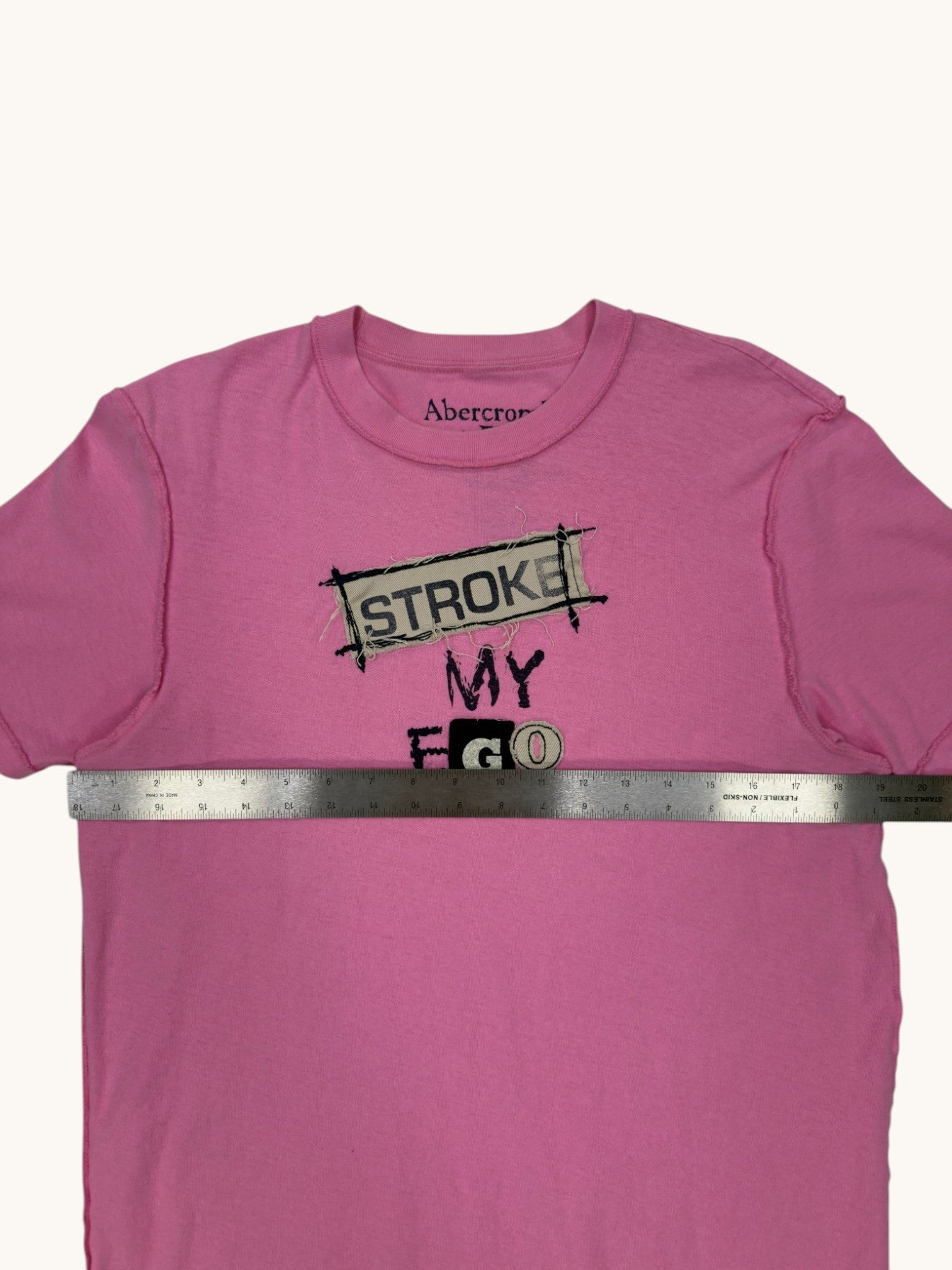 00s Abercrombie & Fitch Stroke My Ego Tee - L
