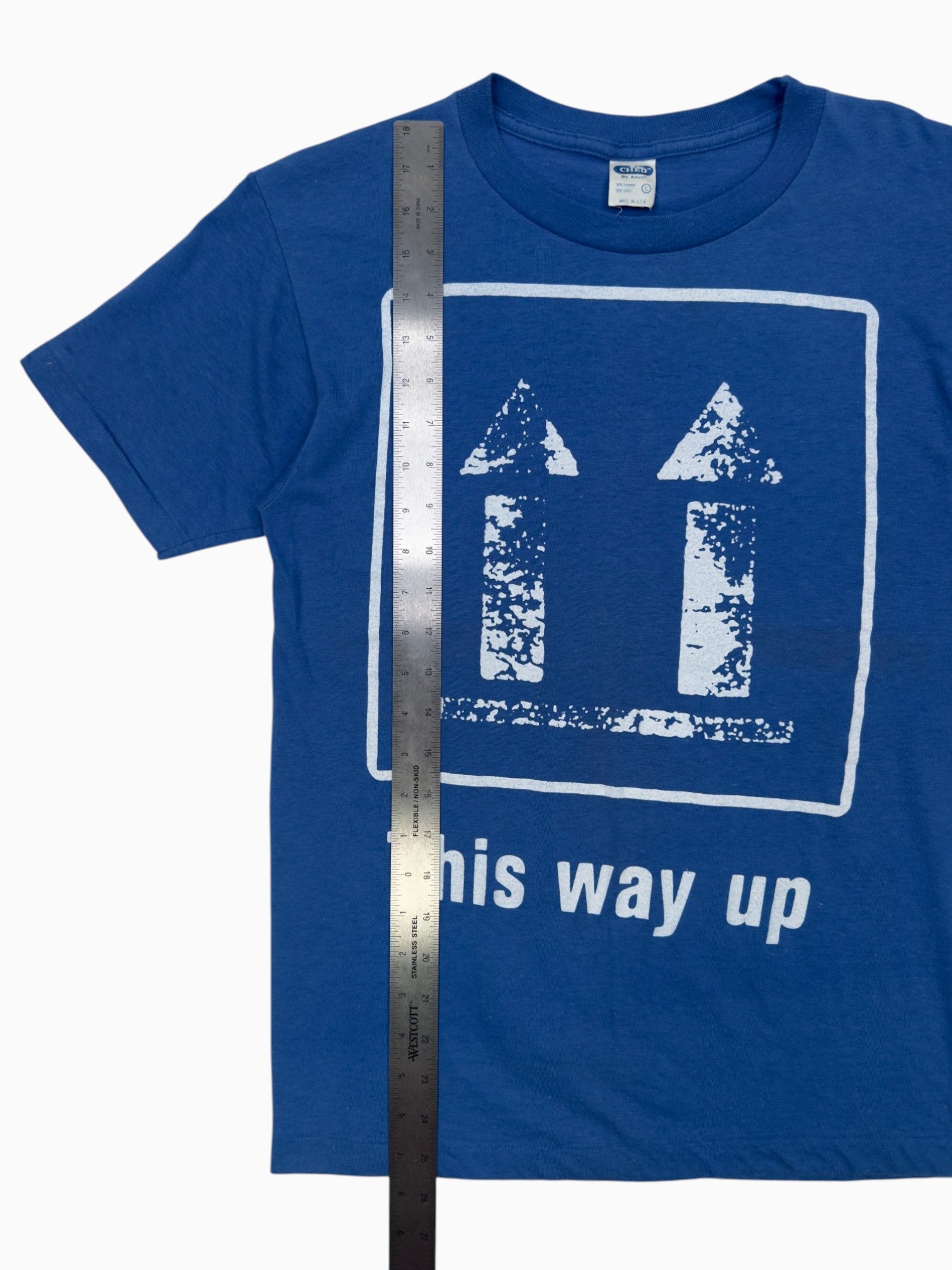 80s Ched by Anvil Peter Gabriel This Way Up Tour Tee - L