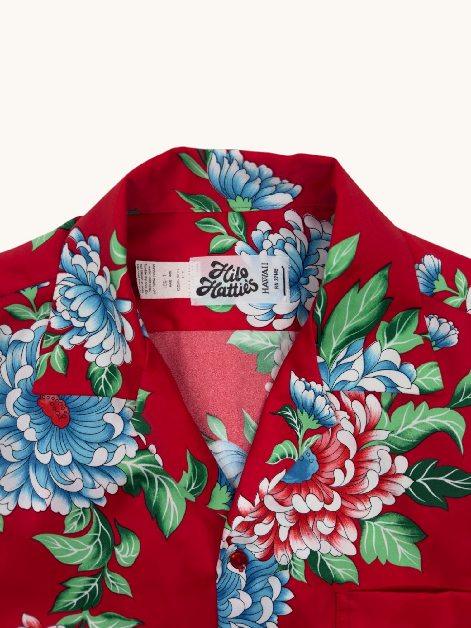 70s Hilo Hattie's Hawaiian Button Up - L