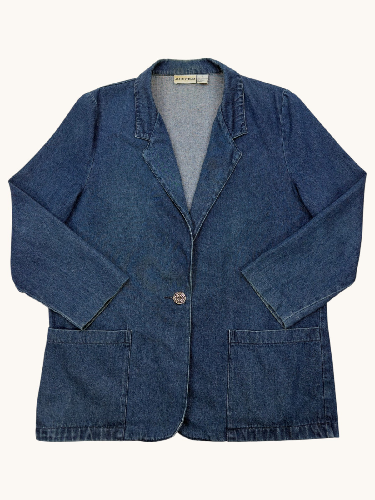 90s Alice Stewart Denim Jacket - L