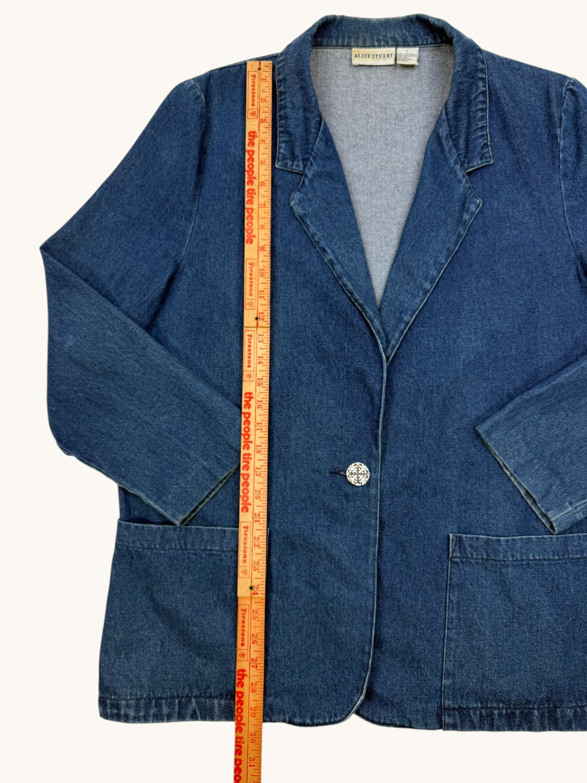 90s Alice Stewart Denim Jacket - L