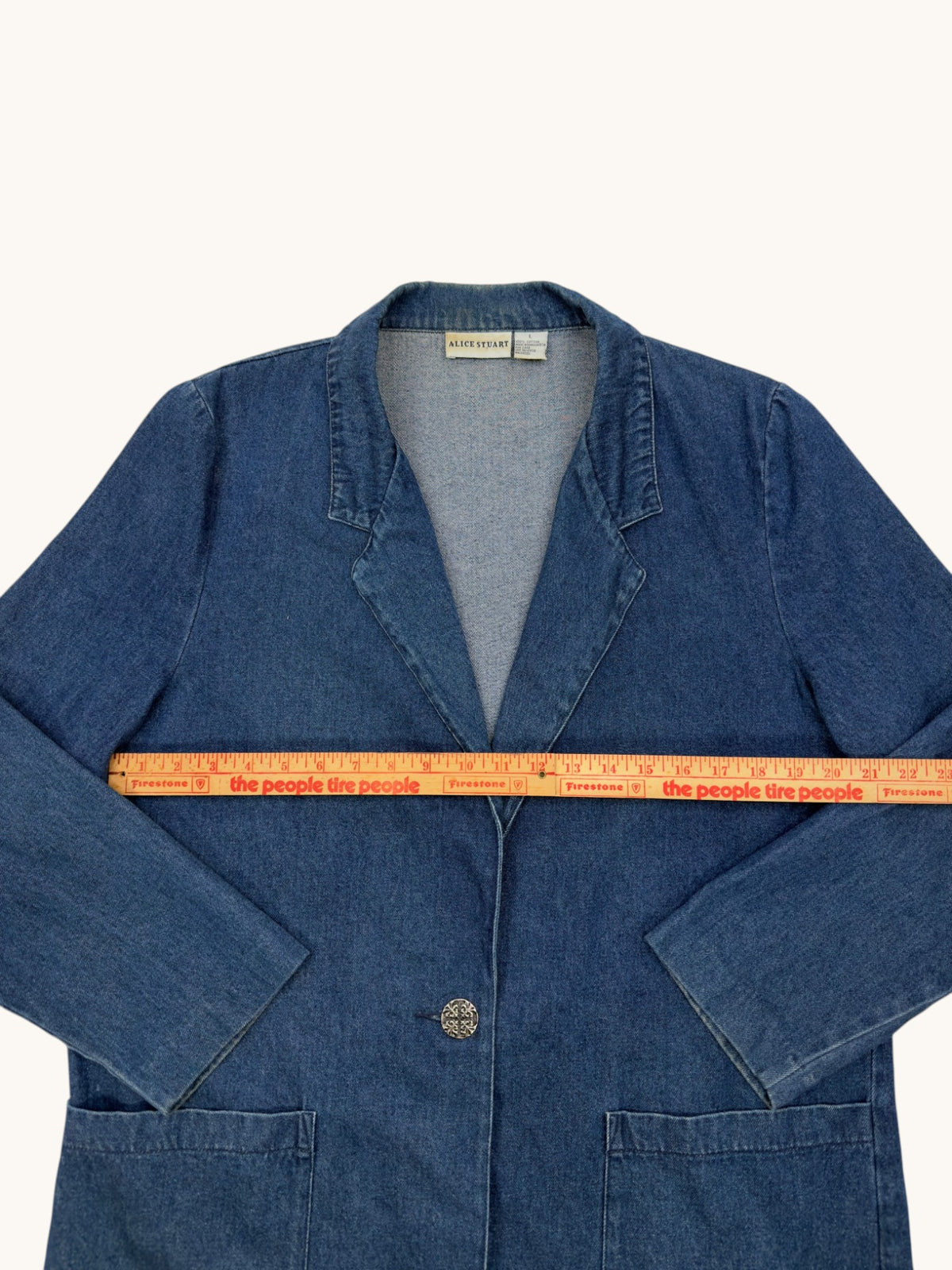 90s Alice Stewart Denim Jacket - L