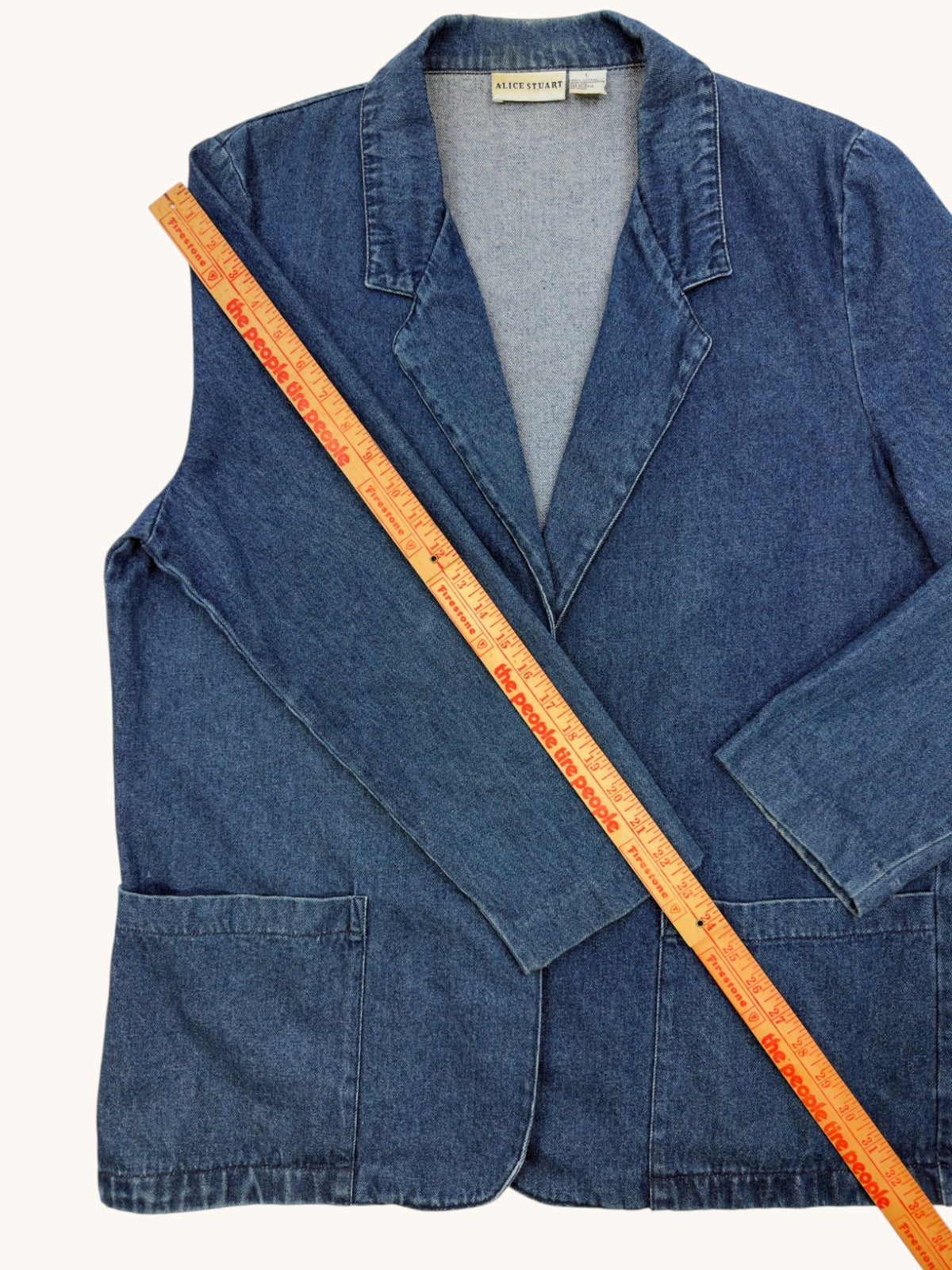 90s Alice Stewart Denim Jacket - L