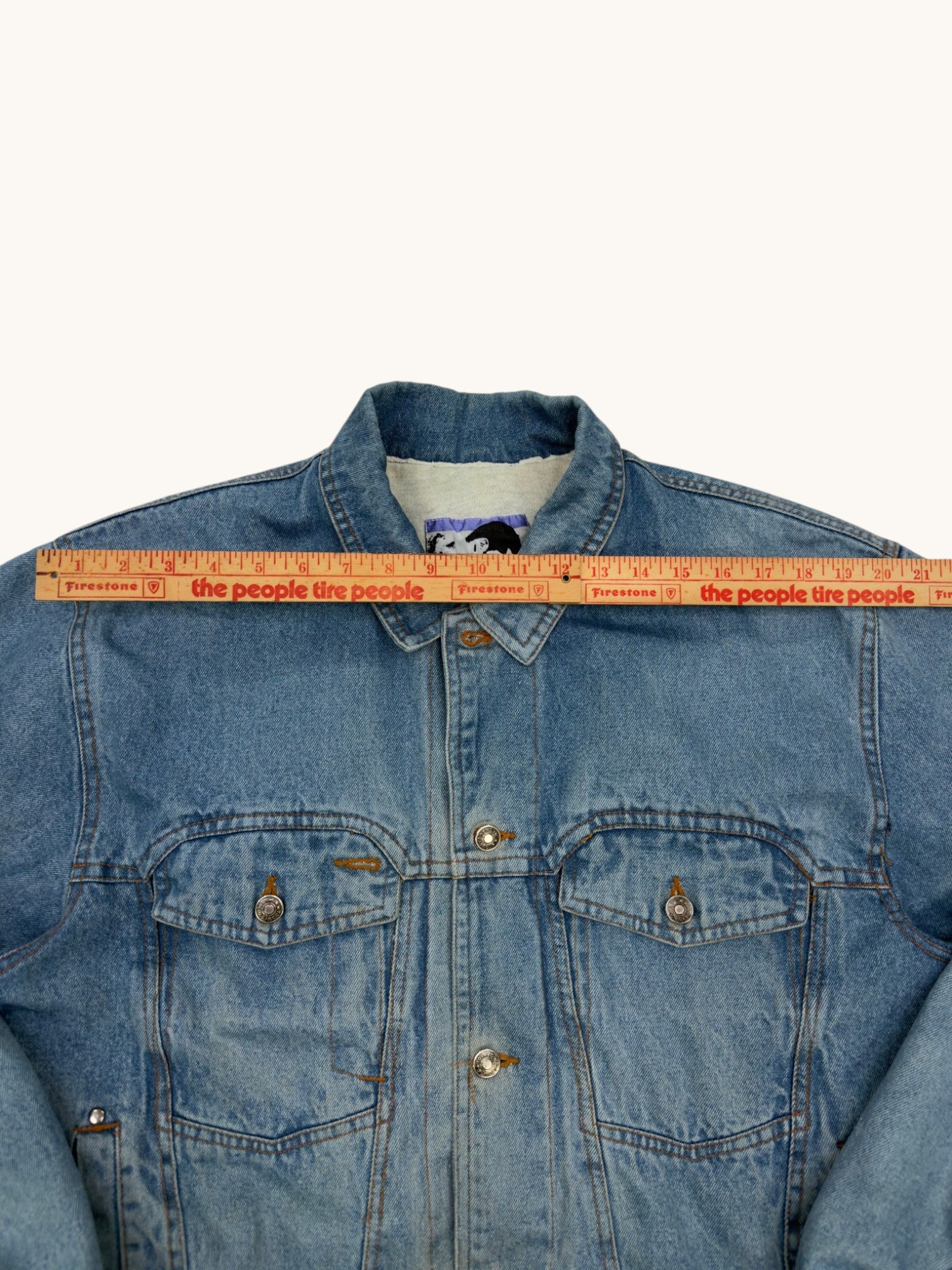 90s Todays News Denim Jacket - M