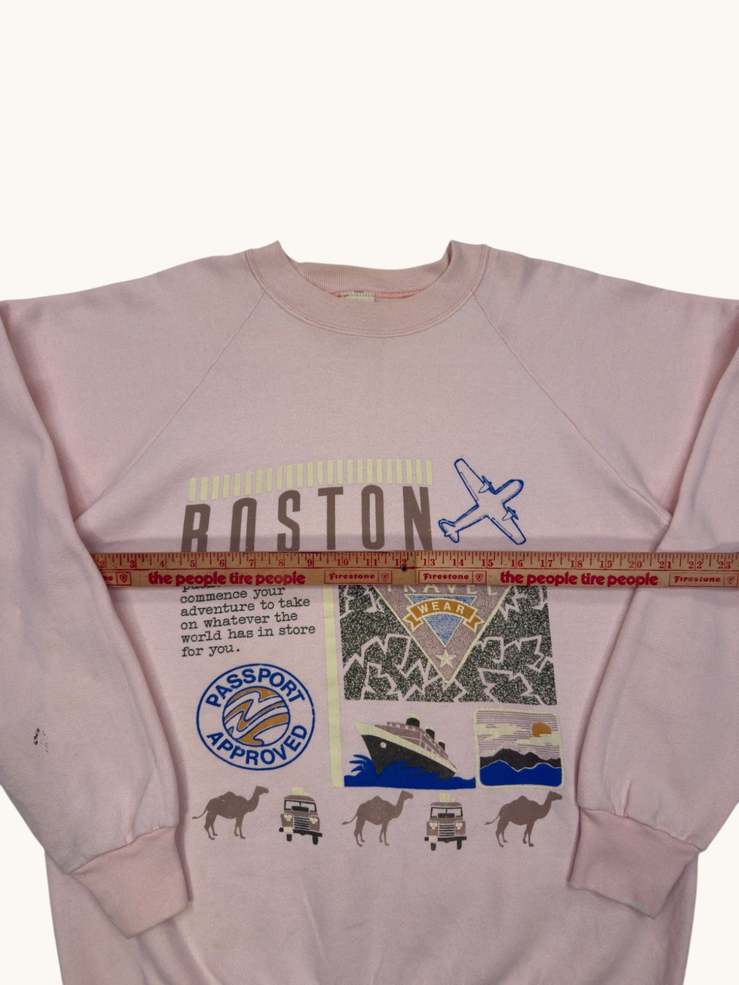 80s Fruit of the Loom Boston Crewneck - XL