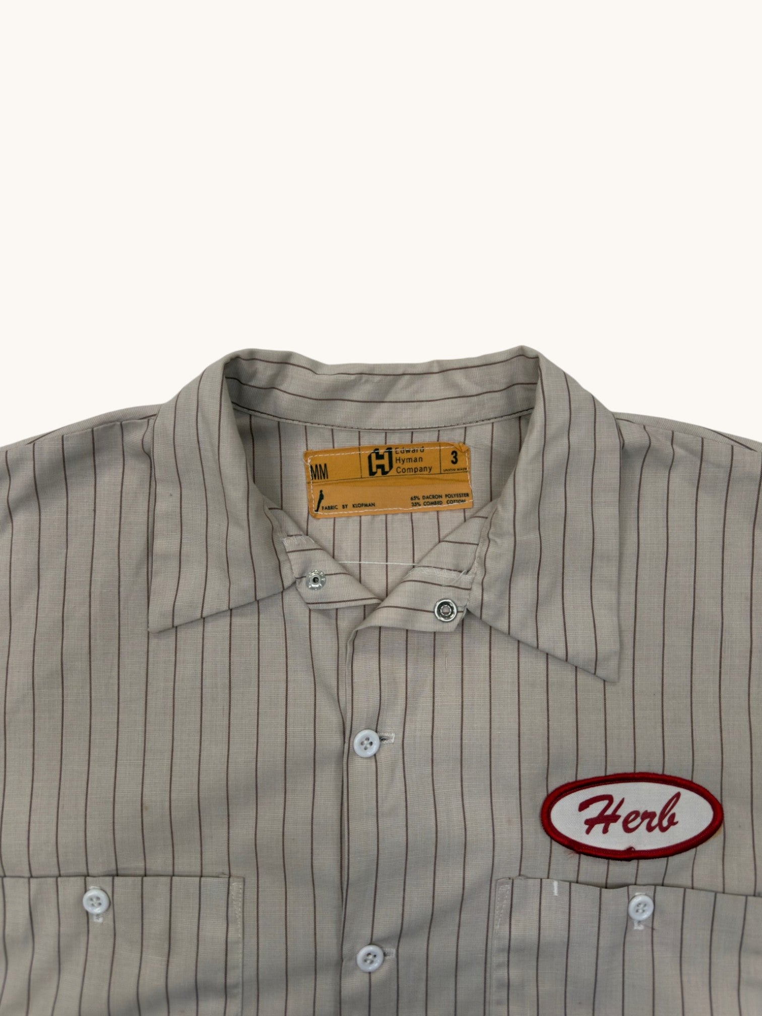 60s Edward Hyman Company Herb Button Up - M