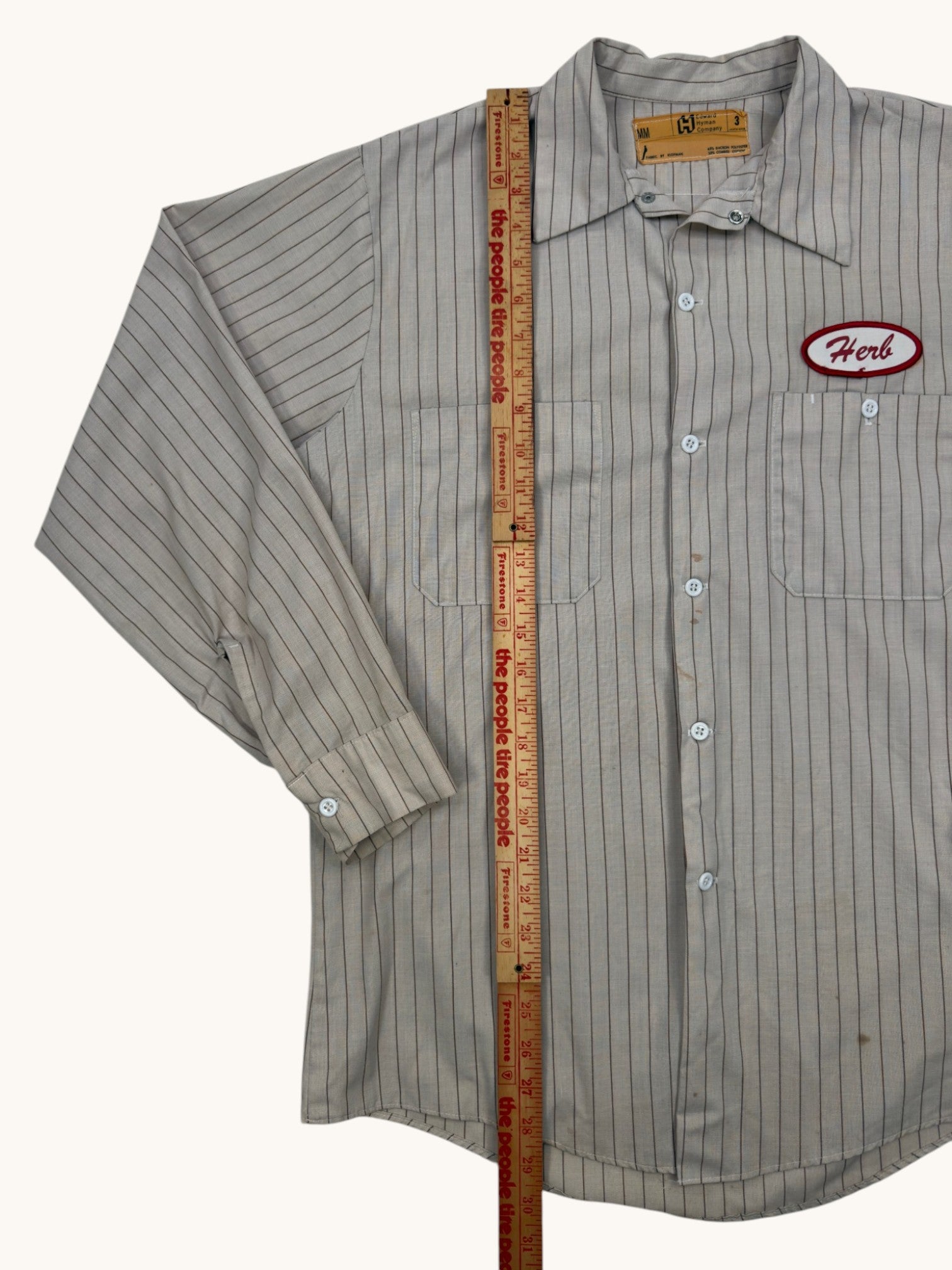 60s Edward Hyman Company Herb Button Up - M