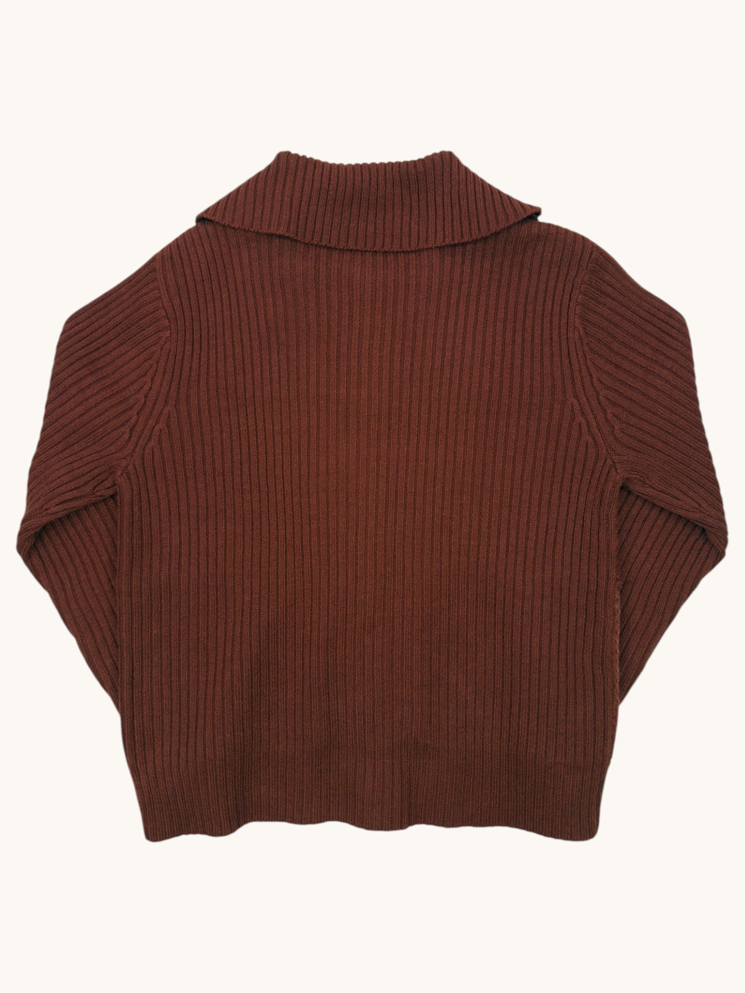 90s Planet & Company Leather Sweater - S