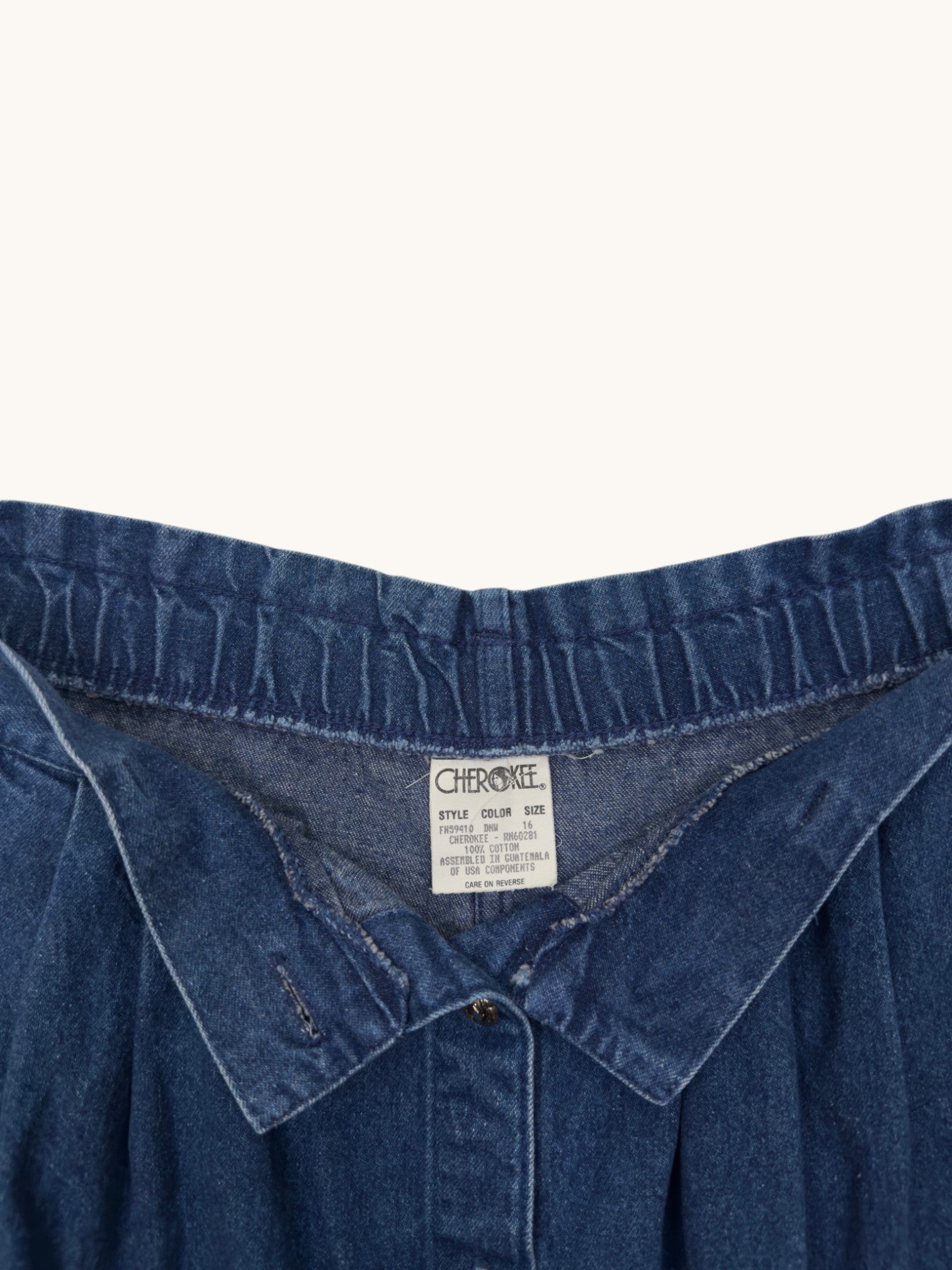 90s Cherokee Denim Skirt - 16