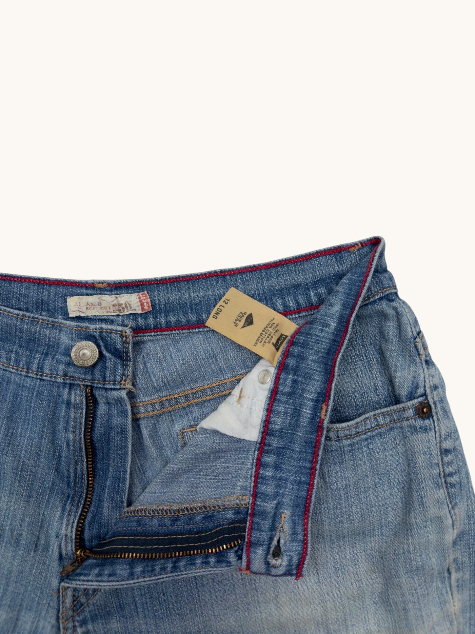 00s Levi's 550 Relaxed Bootcut Cutoffs - 12