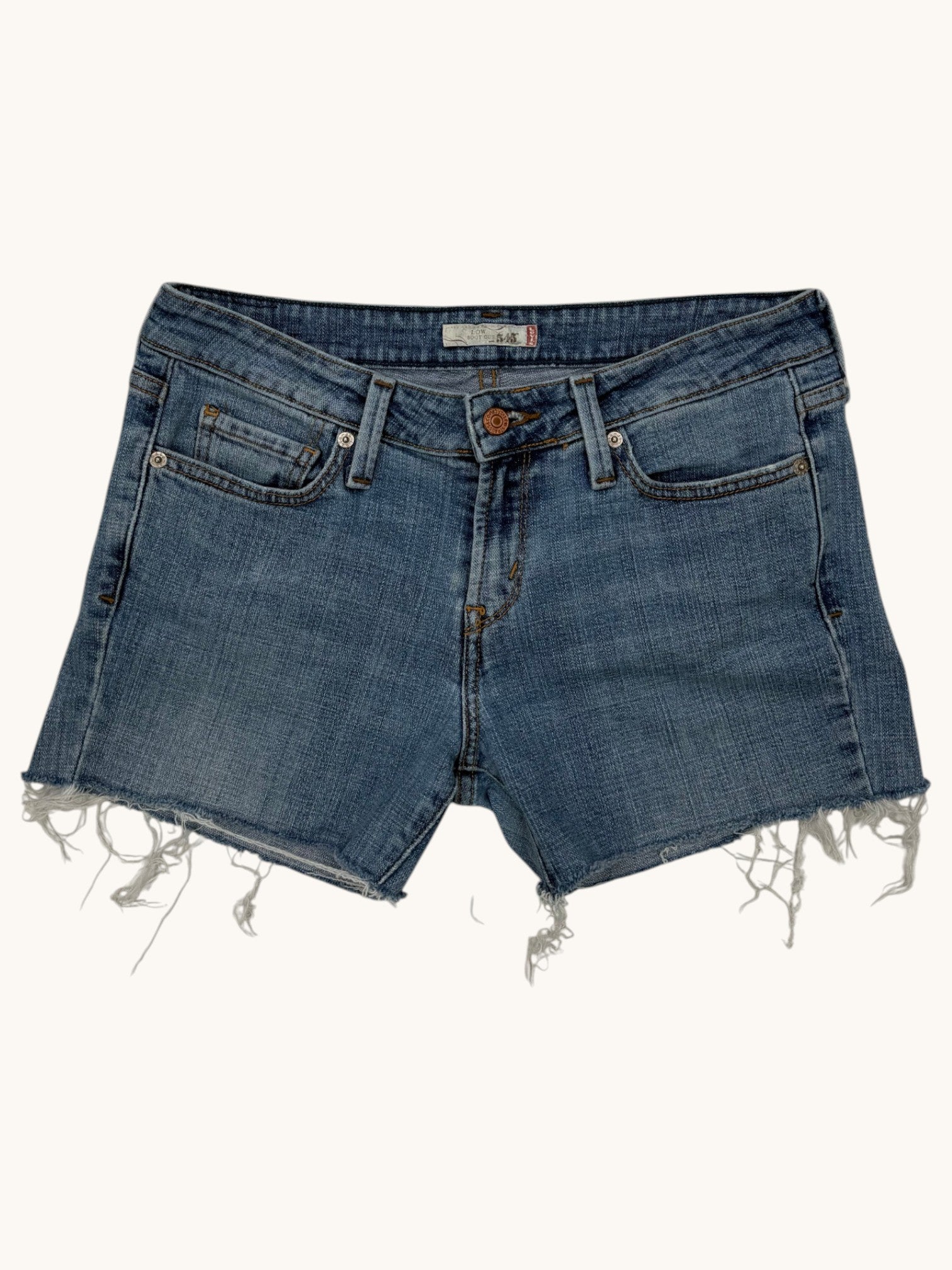 00s Levi's 545 Low Bootcut Cutoffs - 8
