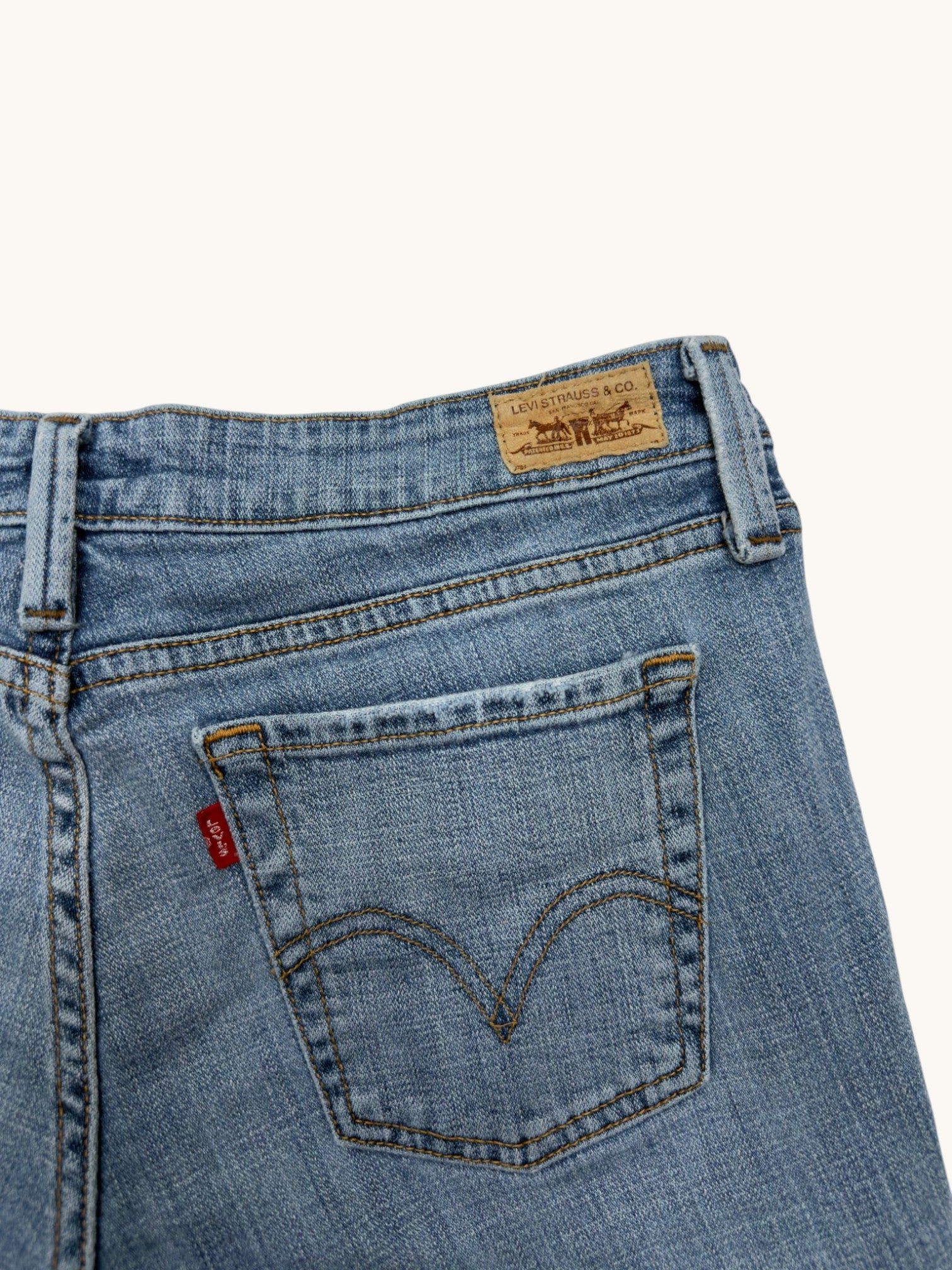 00s Levi's 545 Low Bootcut Cutoffs - 8