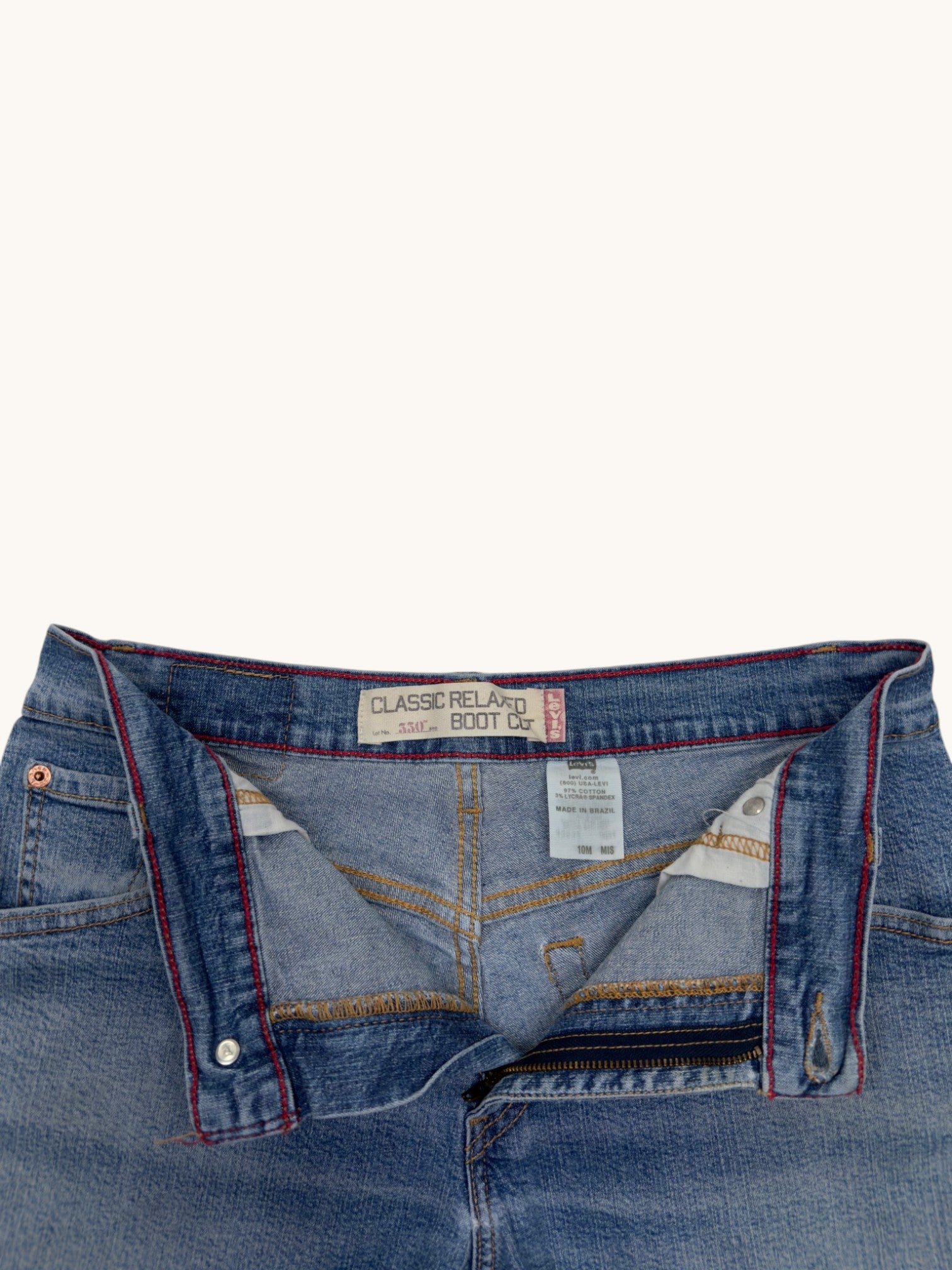 00s Levi's 550 Relaxed Bootcut Cutoffs - 10