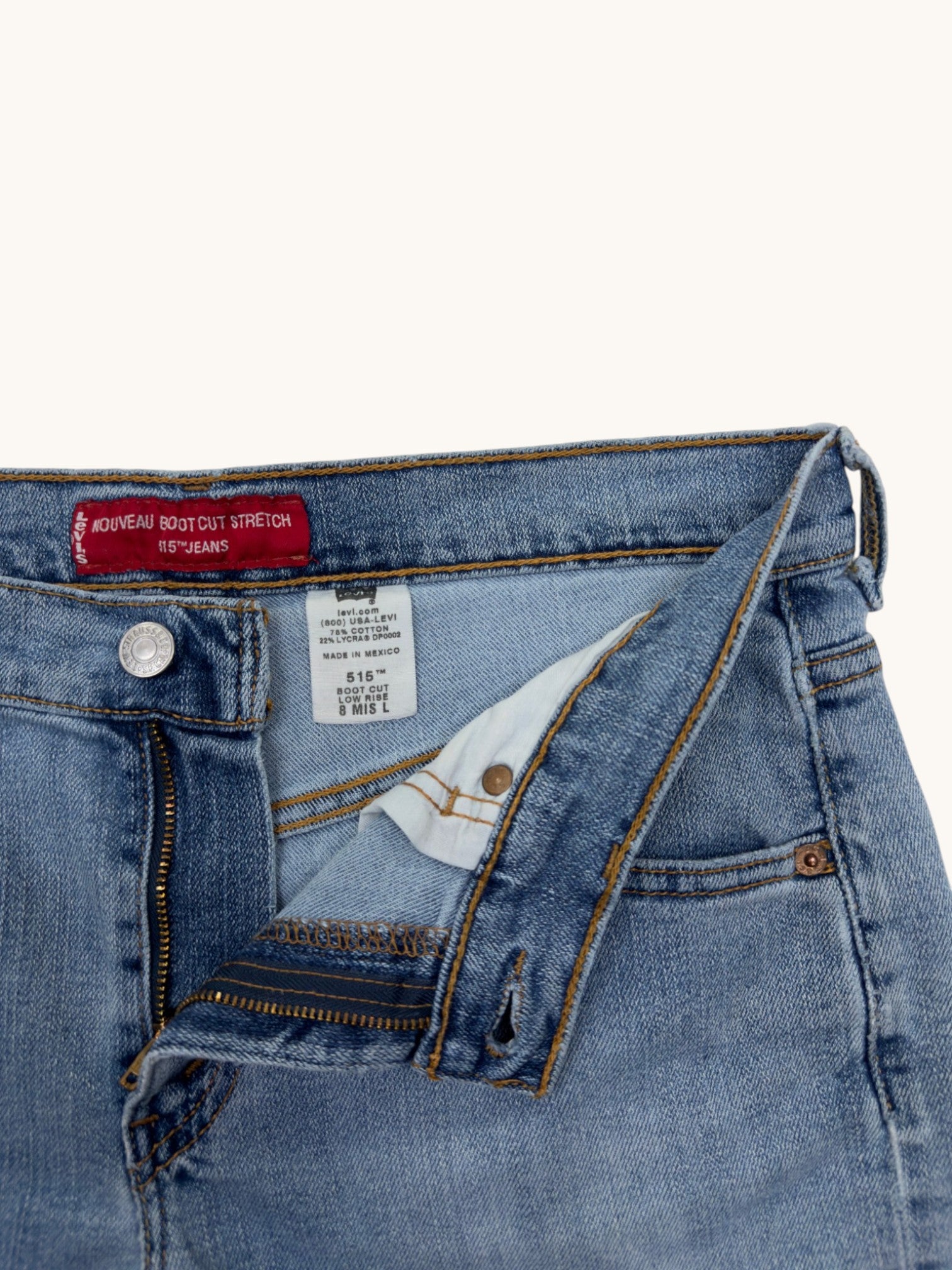 00s Levi's 515 Nouveau Bootcut Cutoffs - 8