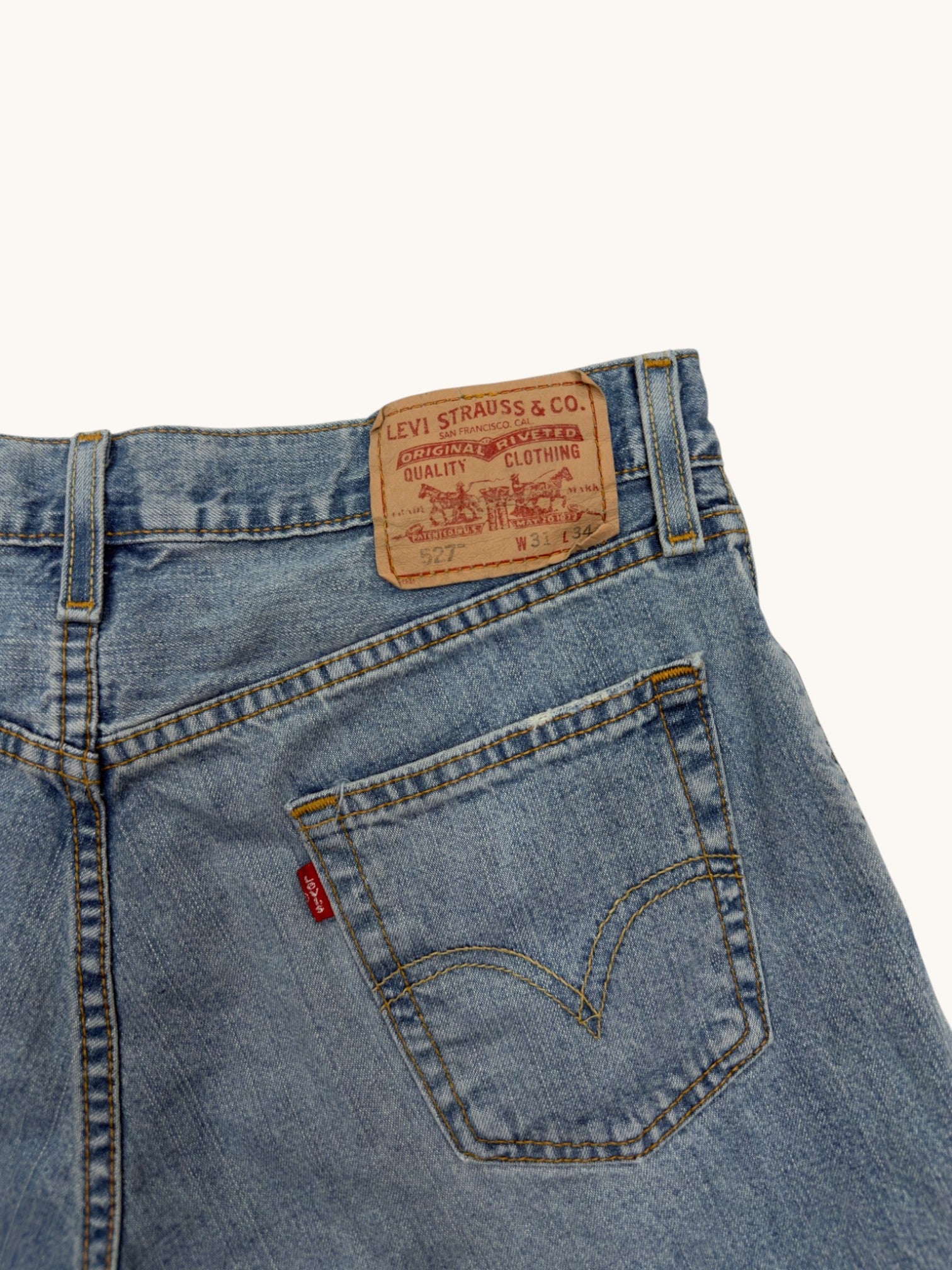 00s Levi's 527 Low Bootcut Cutoffs - 31