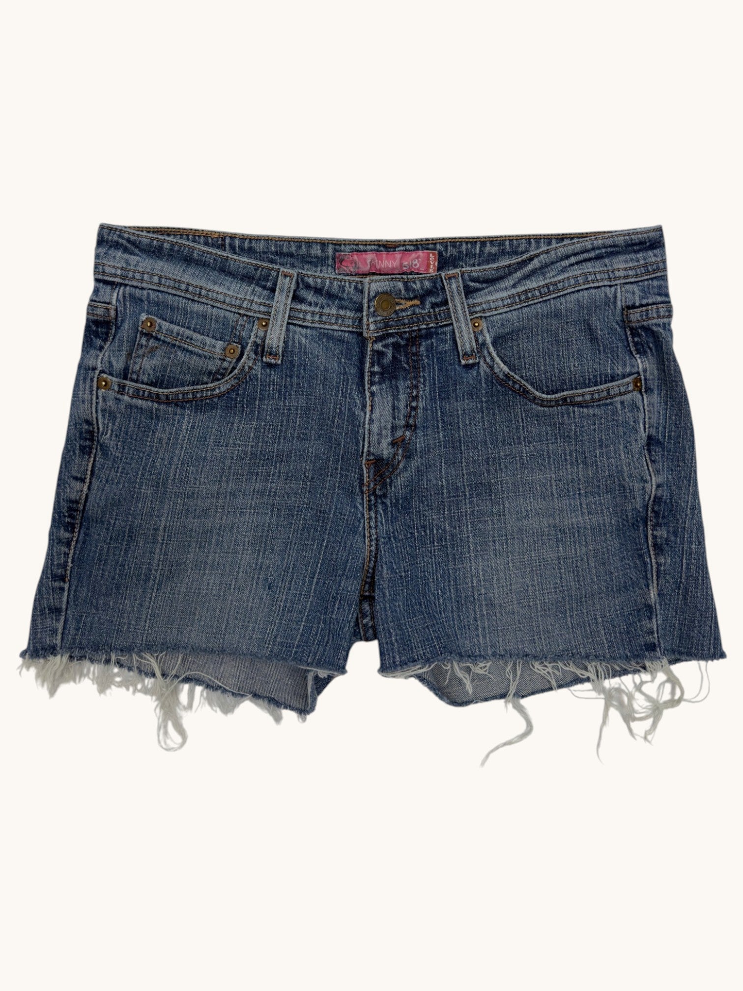 00s Levi's 518 Skinny Cutoffs - 9