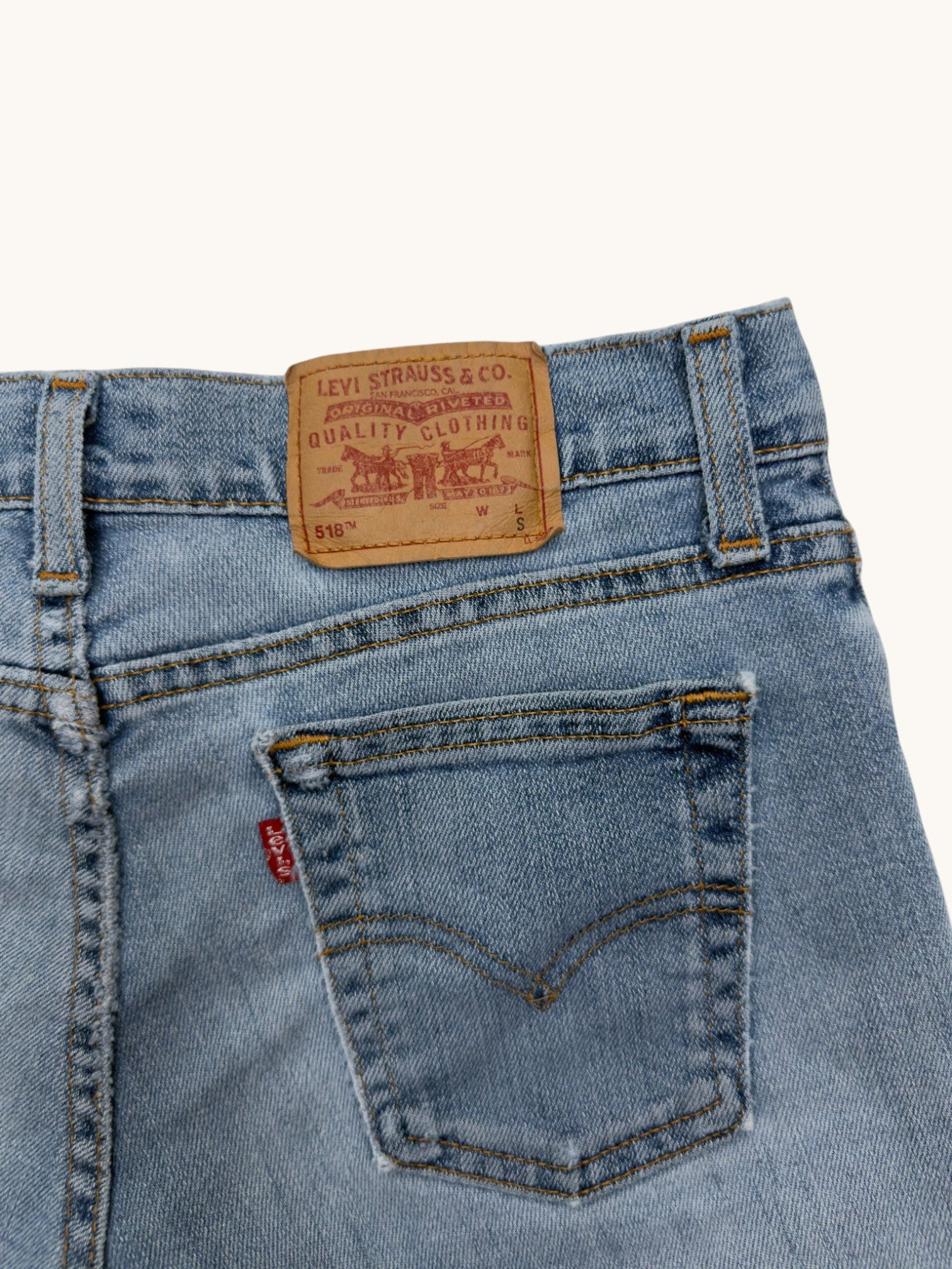 00s Levi's 518 Superlow Stretch Cutoffs - 5
