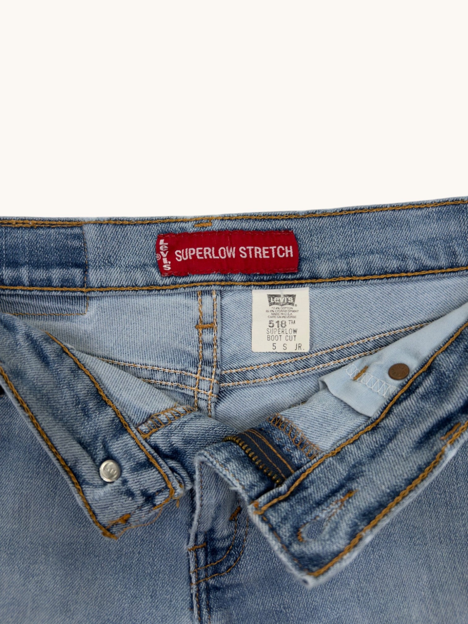 00s Levi's 518 Superlow Stretch Cutoffs - 5