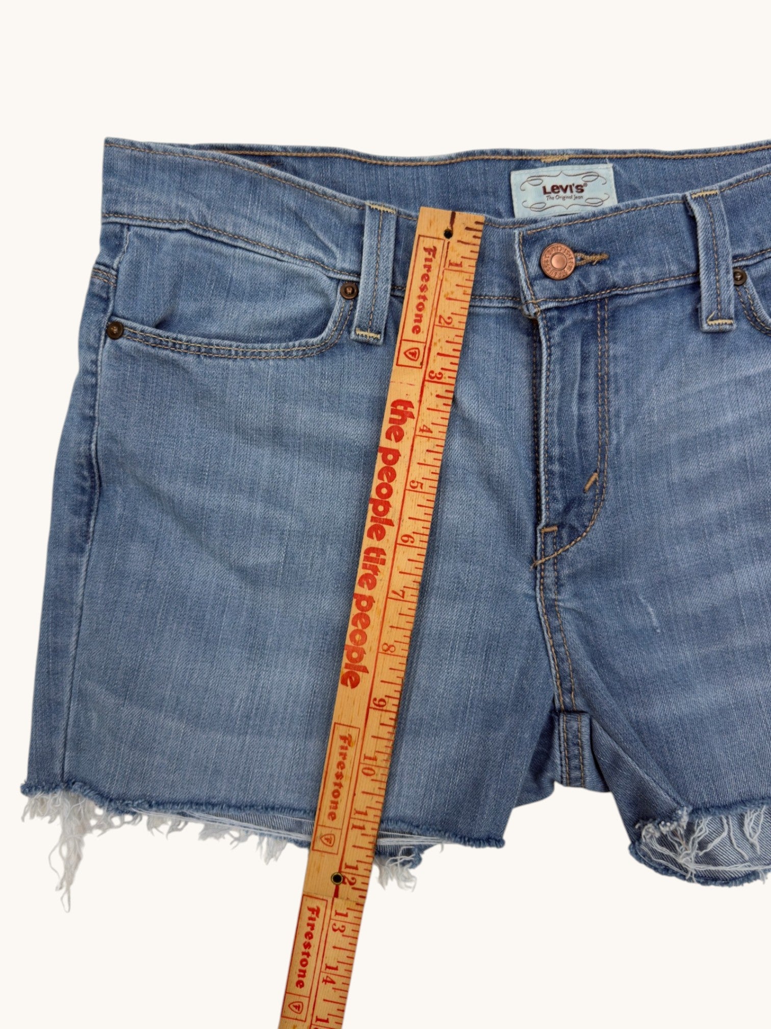00s Levi's 544 Ultimate Lift Flare Cutoffs - 8