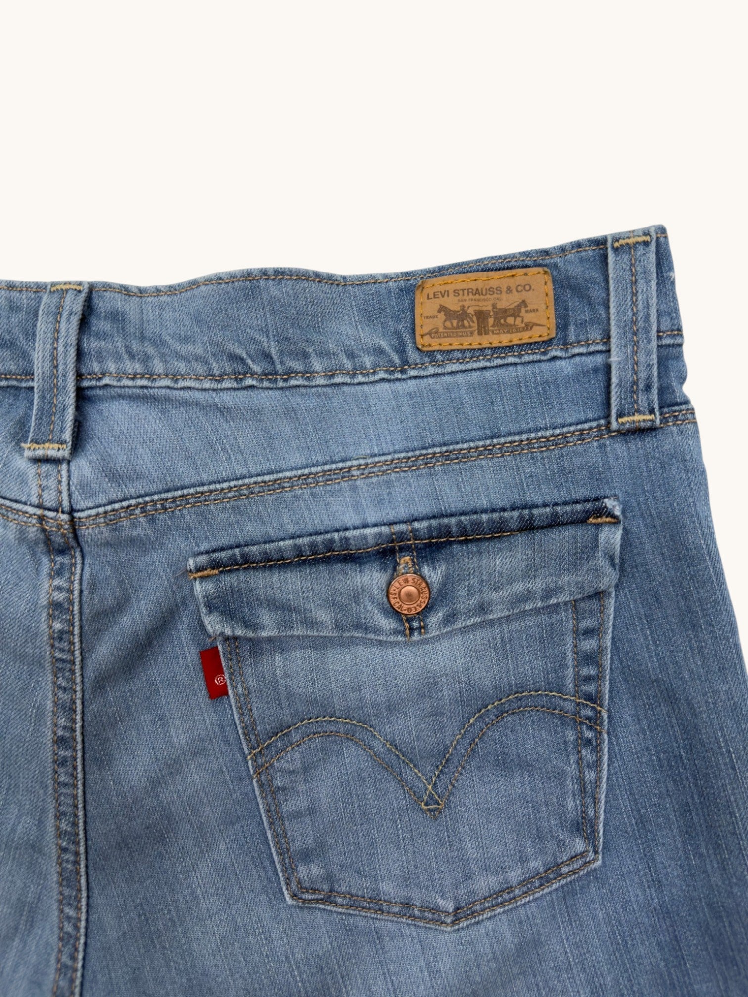 00s Levi's 544 Ultimate Lift Flare Cutoffs - 8