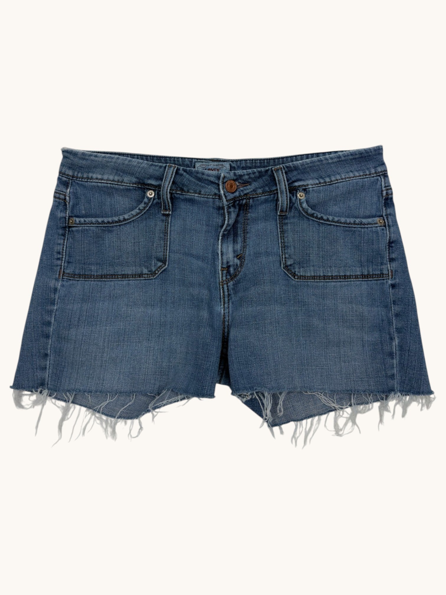 00s Levi's 545 Low Bootcut Cutoffs - 8