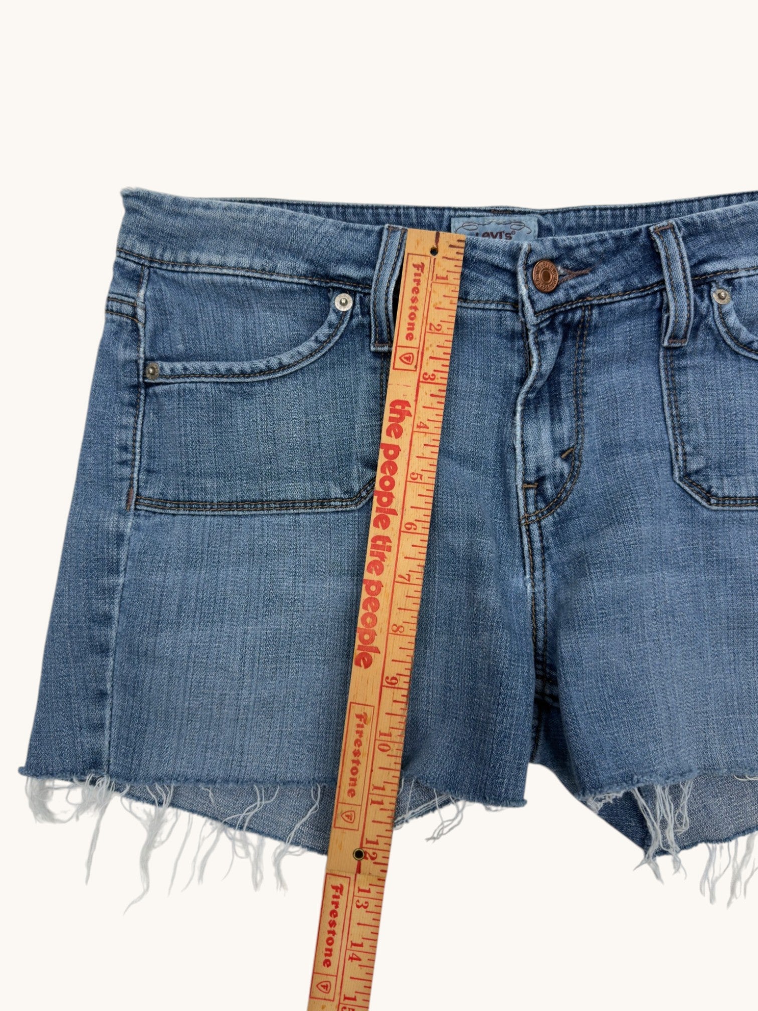 00s Levi's 545 Low Bootcut Cutoffs - 8