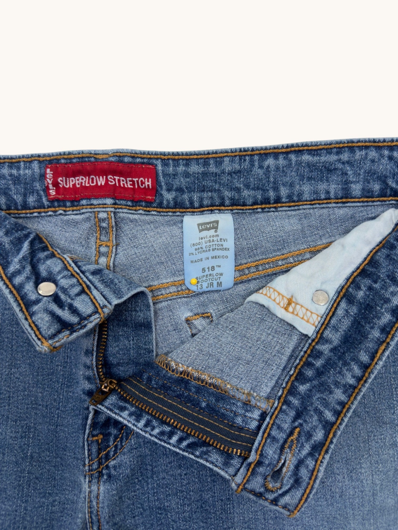 00s Levi's 518 Superlow Stretch Cutoffs - 13