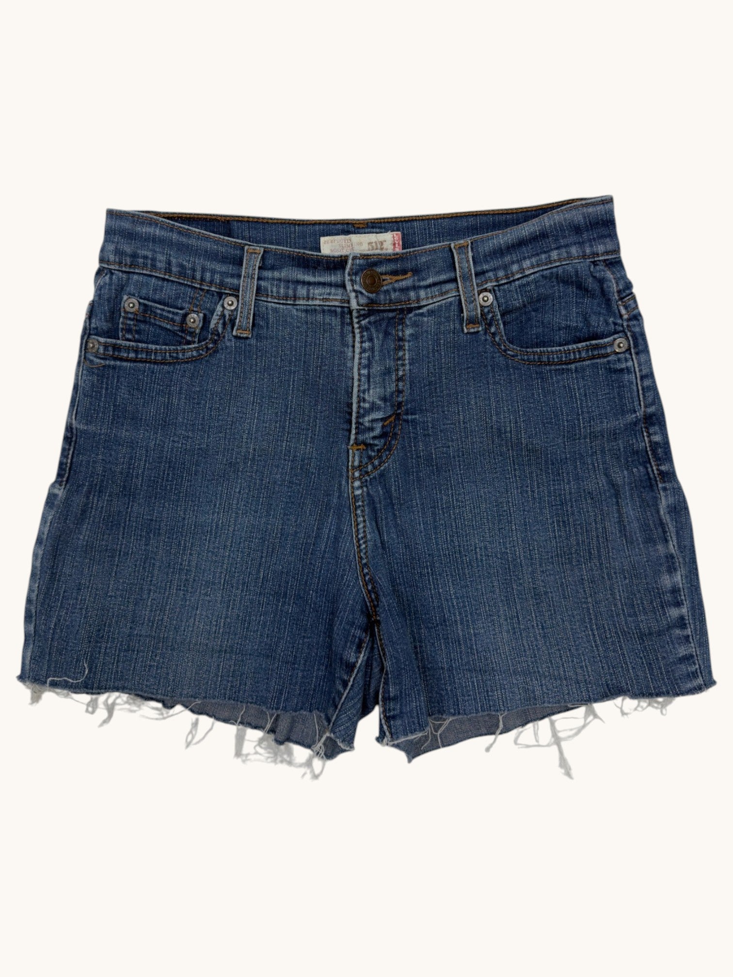 00s Levi's 512 Pefectly Slimming Bootcut Cutoffs - 6