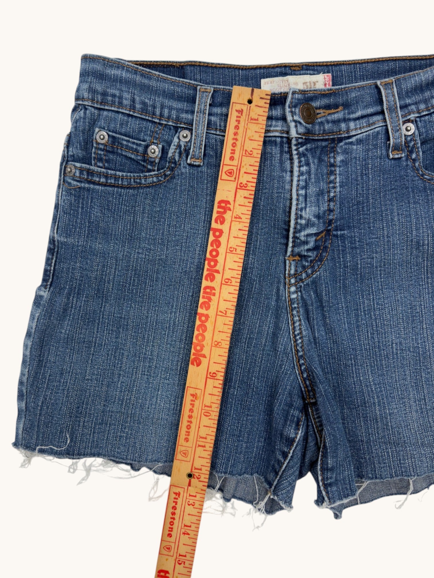 00s Levi's 512 Pefectly Slimming Bootcut Cutoffs - 6