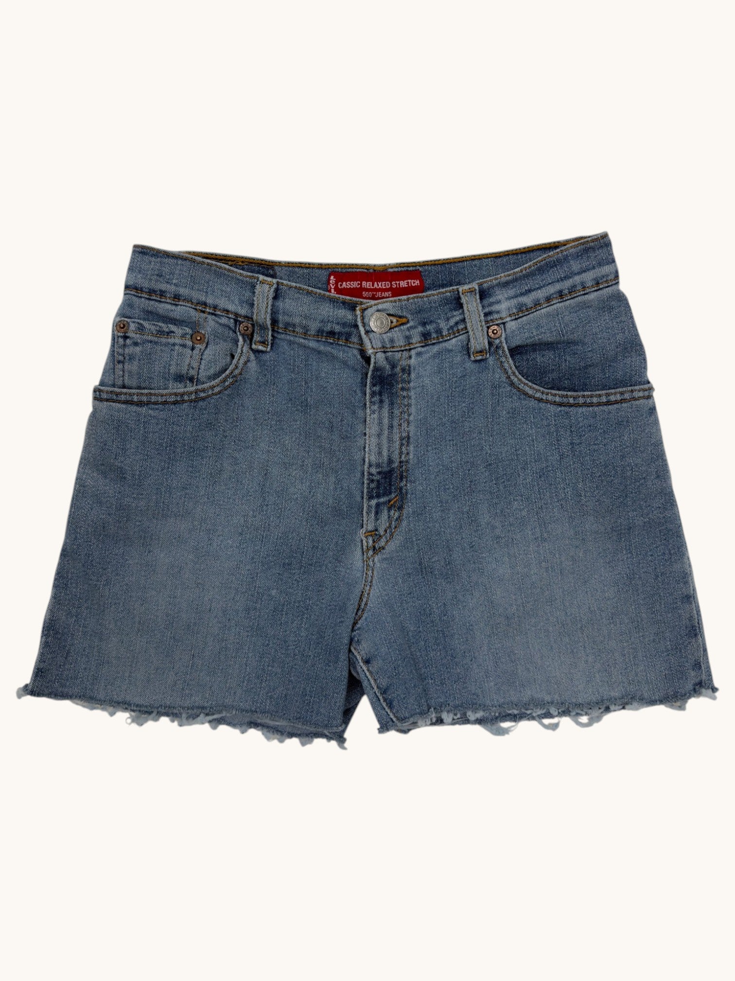 00s Levi's 550 Classic Relaxed Stretch Cutoffs - 8