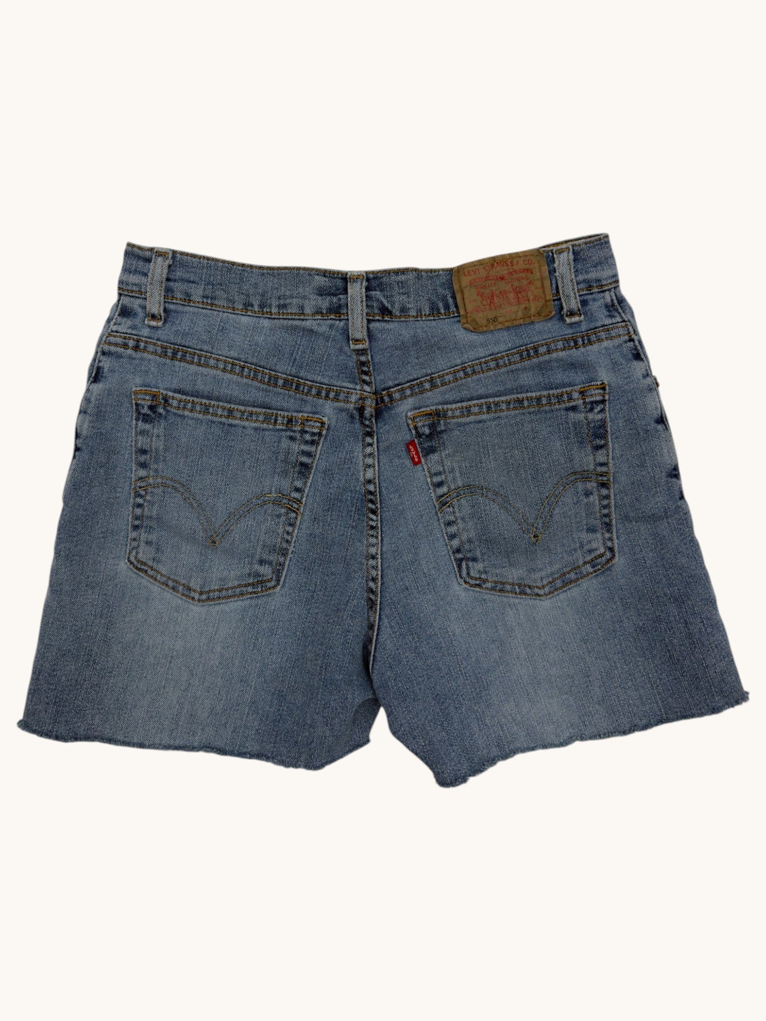 00s Levi's 550 Classic Relaxed Stretch Cutoffs - 8