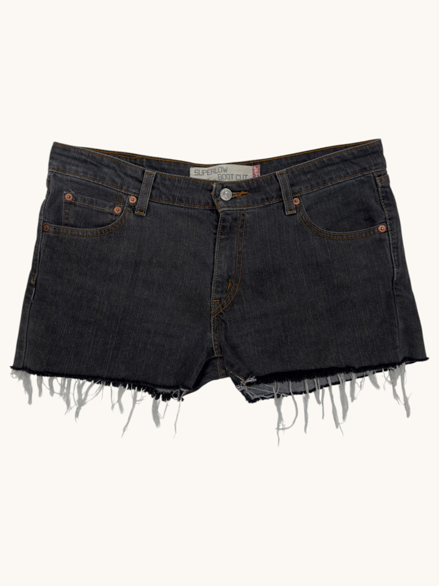 00s Levi's 518 Superlow Bootcut Cutoffs - 13