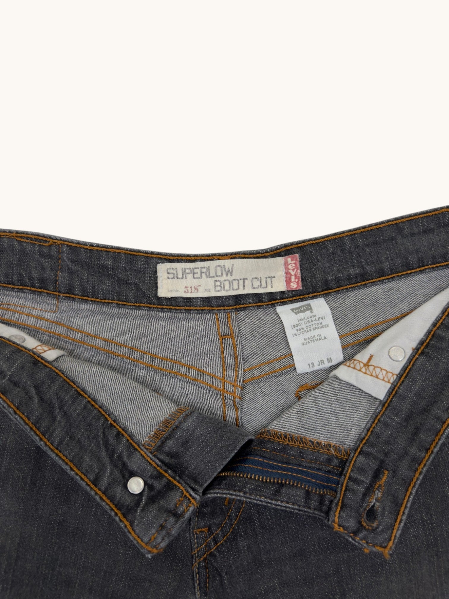 00s Levi's 518 Superlow Bootcut Cutoffs - 13