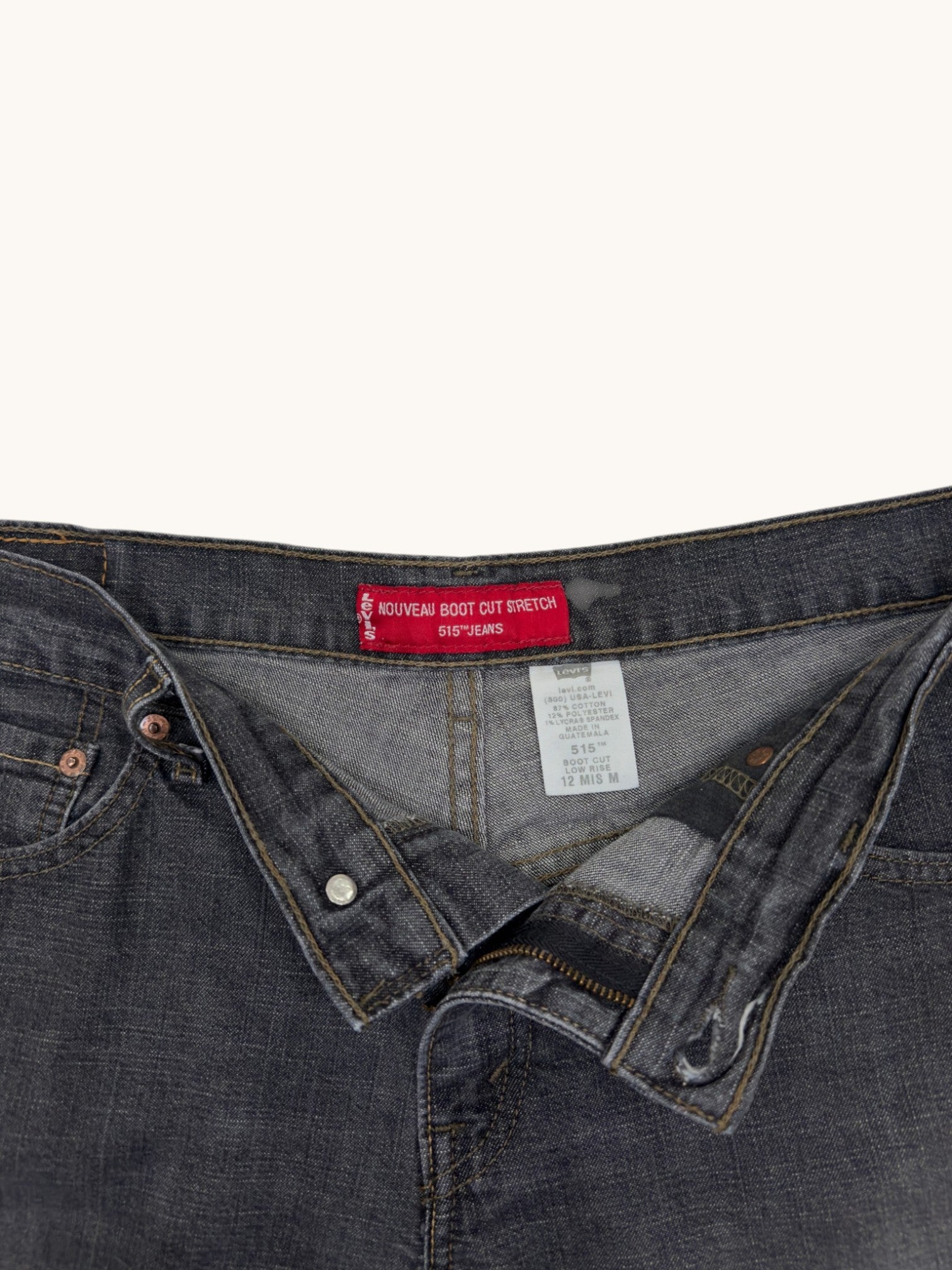 00s Levi's 515 Nouveau Bootcut Cutoffs - 12