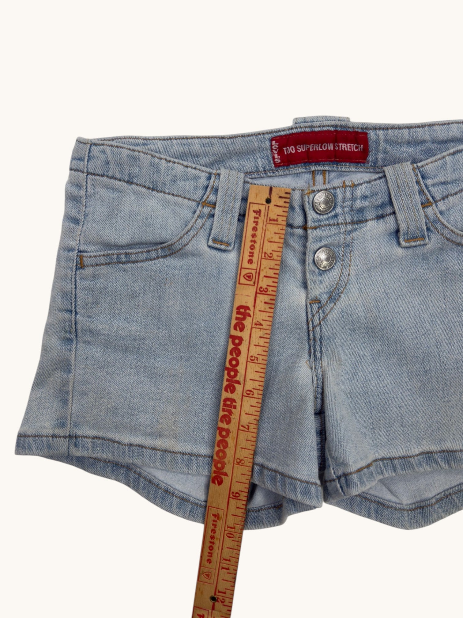 00s Levi's Too Superlow Denim Shorts - 3