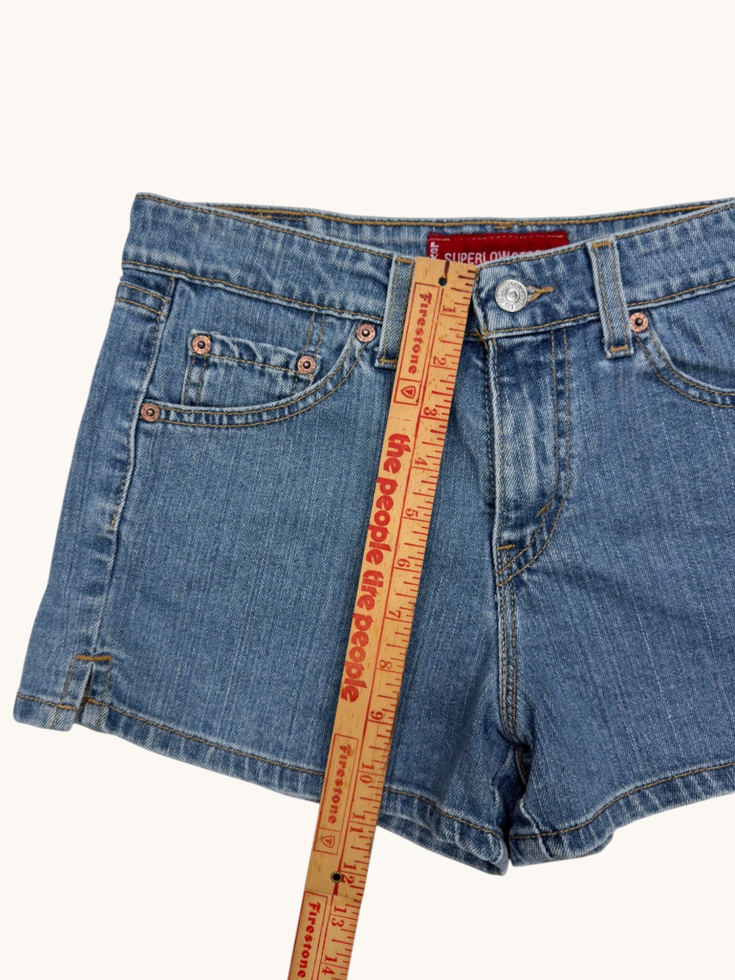 00s Levi's Superlow Denim Shorts - 5